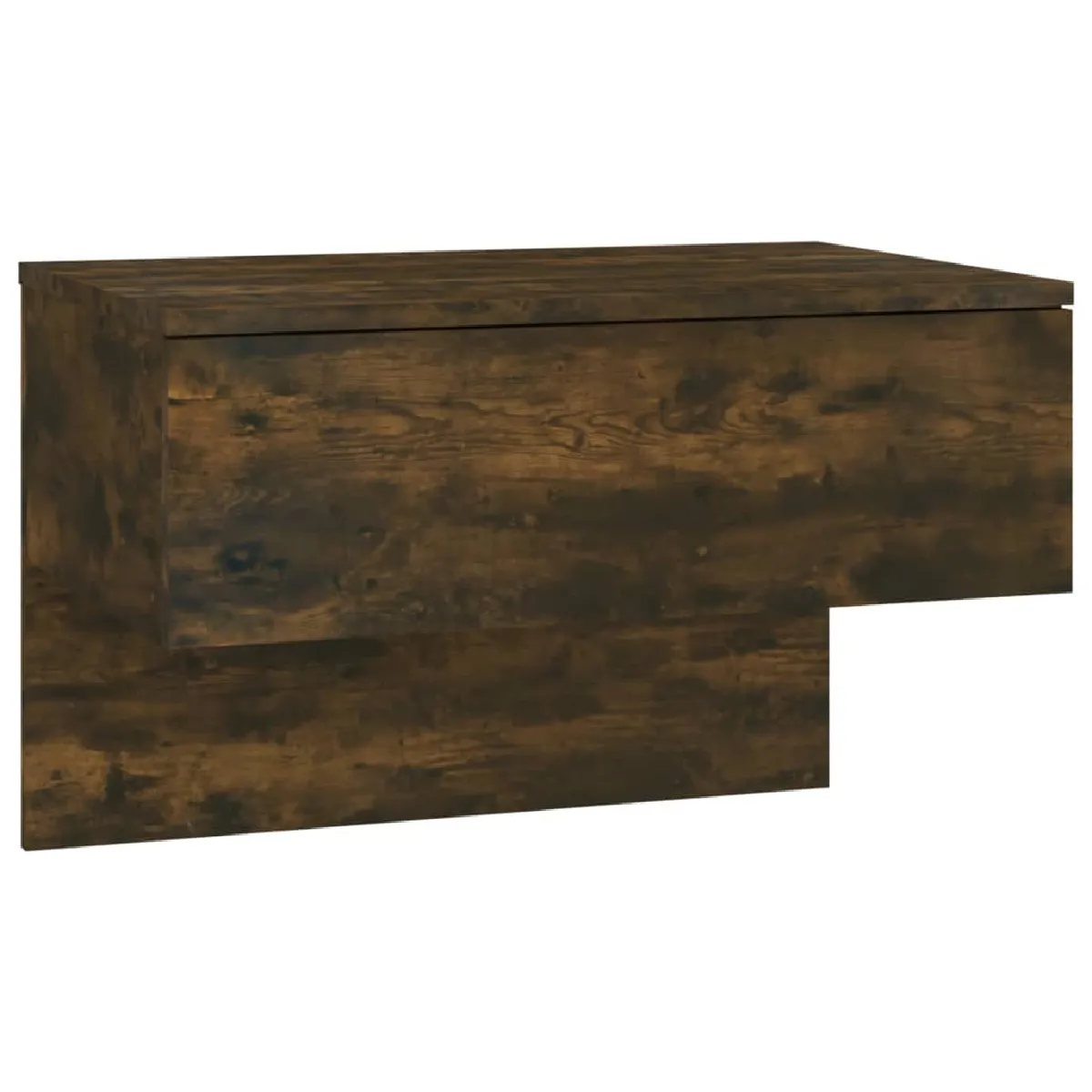 Table De Chevet Murale Avec Tiroir 60 X 40 X 40 Cm En Bois Dec034252