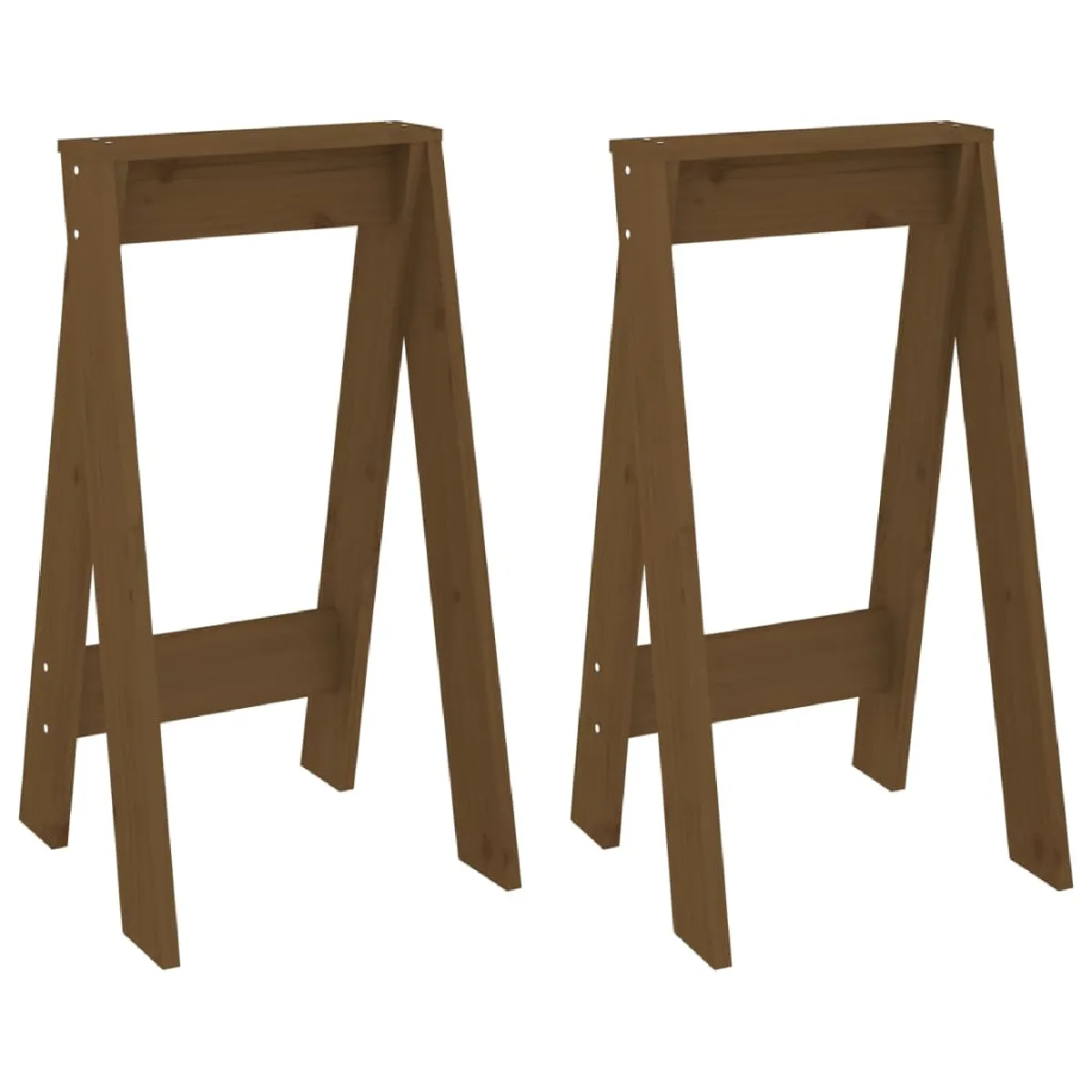 Lot De 2 Tabourets De Bar Assise De Comptoir 40 X 40 X 75 Dec026410