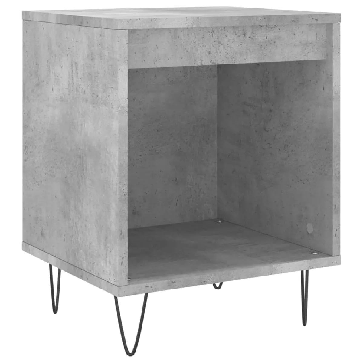 Table De Chevet Avec Compartiment Ouvert 40 X 35 X 50 Cm Bois D'ingénierie Dec033999