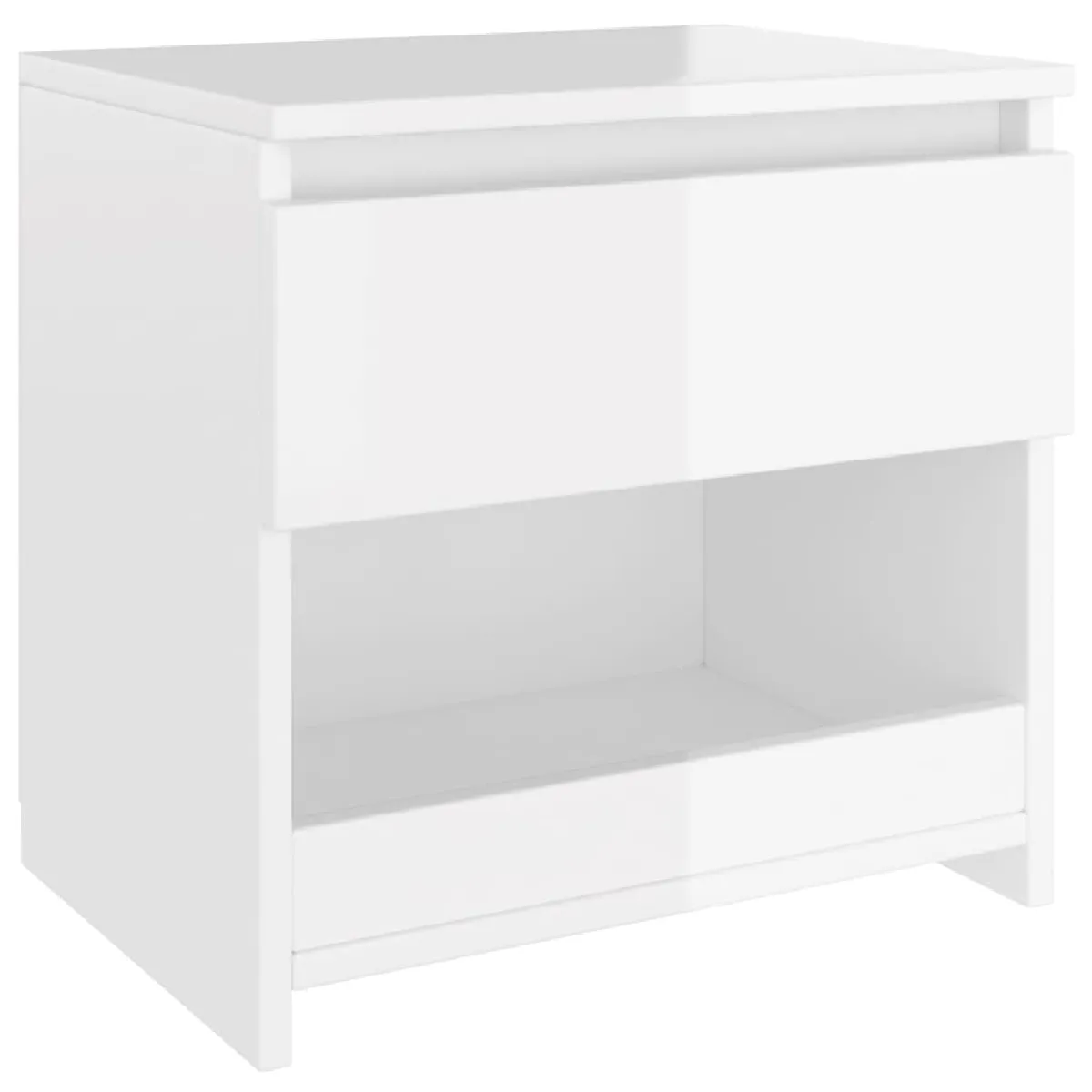 Table De Chevet Avec Tiroir Et Compartiment 40 X 30 X 39 Cm Bois Dec033445