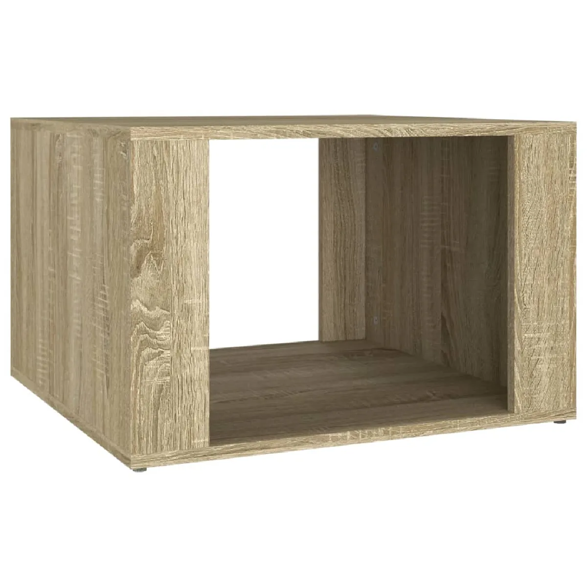 Table De Chevet Avec Compartiment Ouvert 57 X 55 X 36 Cm Bois D'ingénierie Dec033893