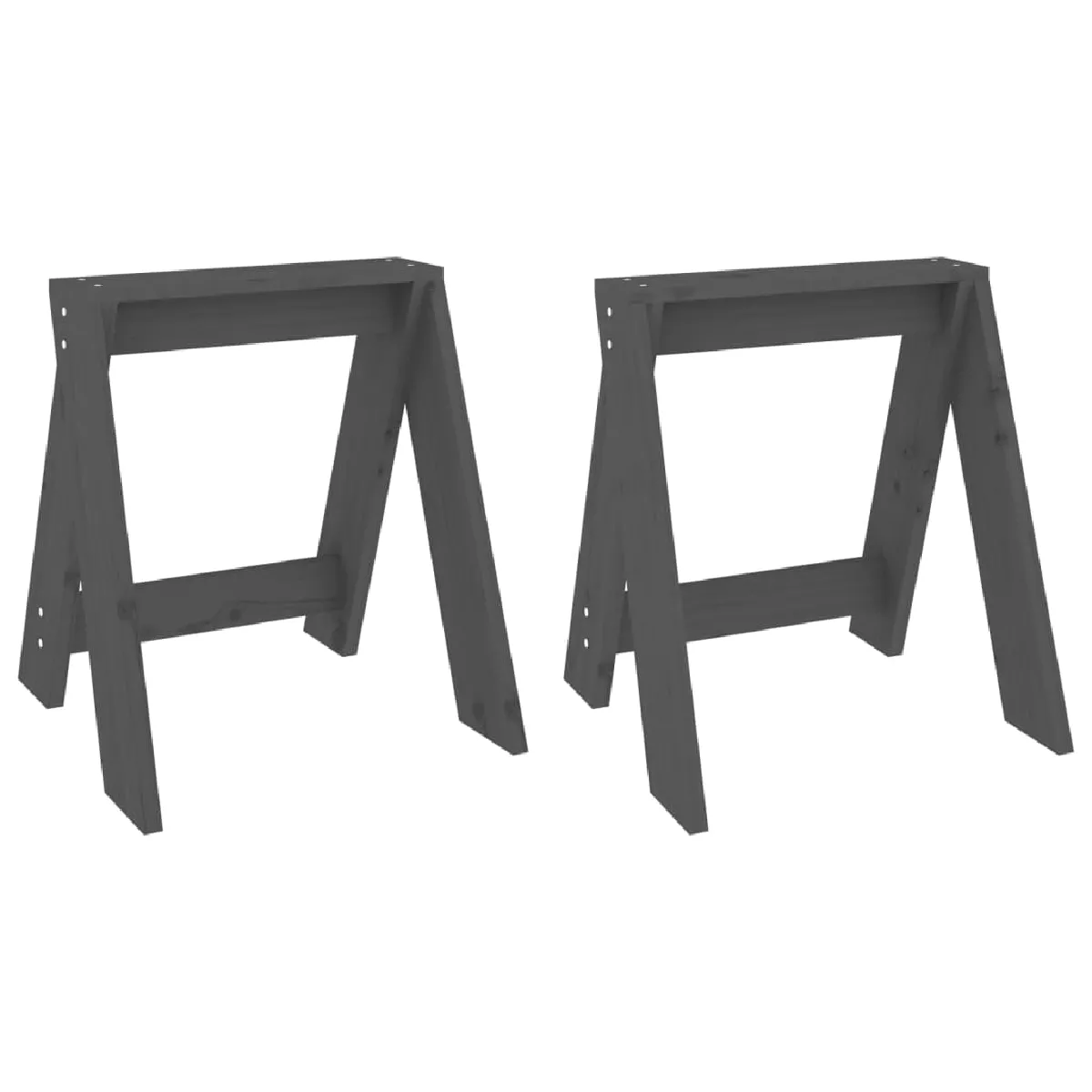 Lot De 2 Tabourets Assises Design Simple 40 X 40 X 45 Cm En Dec026406