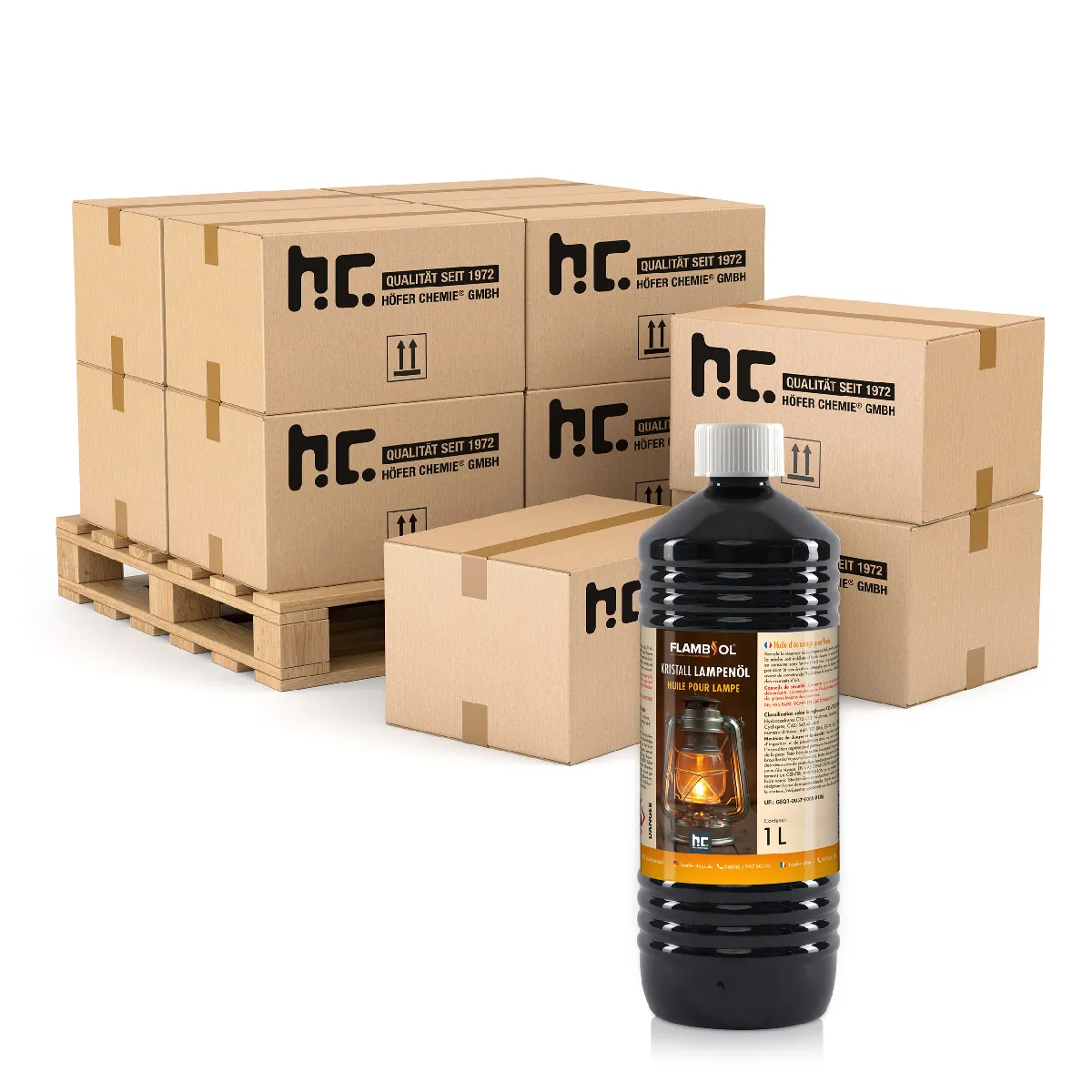 1 L Huile De Lampe Ultra-pure Flambiol®- Inodore En Bouteille De 1 L X 240