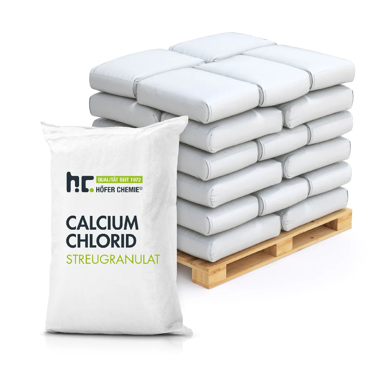 Höfer Chemie® Chlorure De Calcium 20 X 25 Kg - Sel De Déneigement Et Déshumidificateur Polyvalent