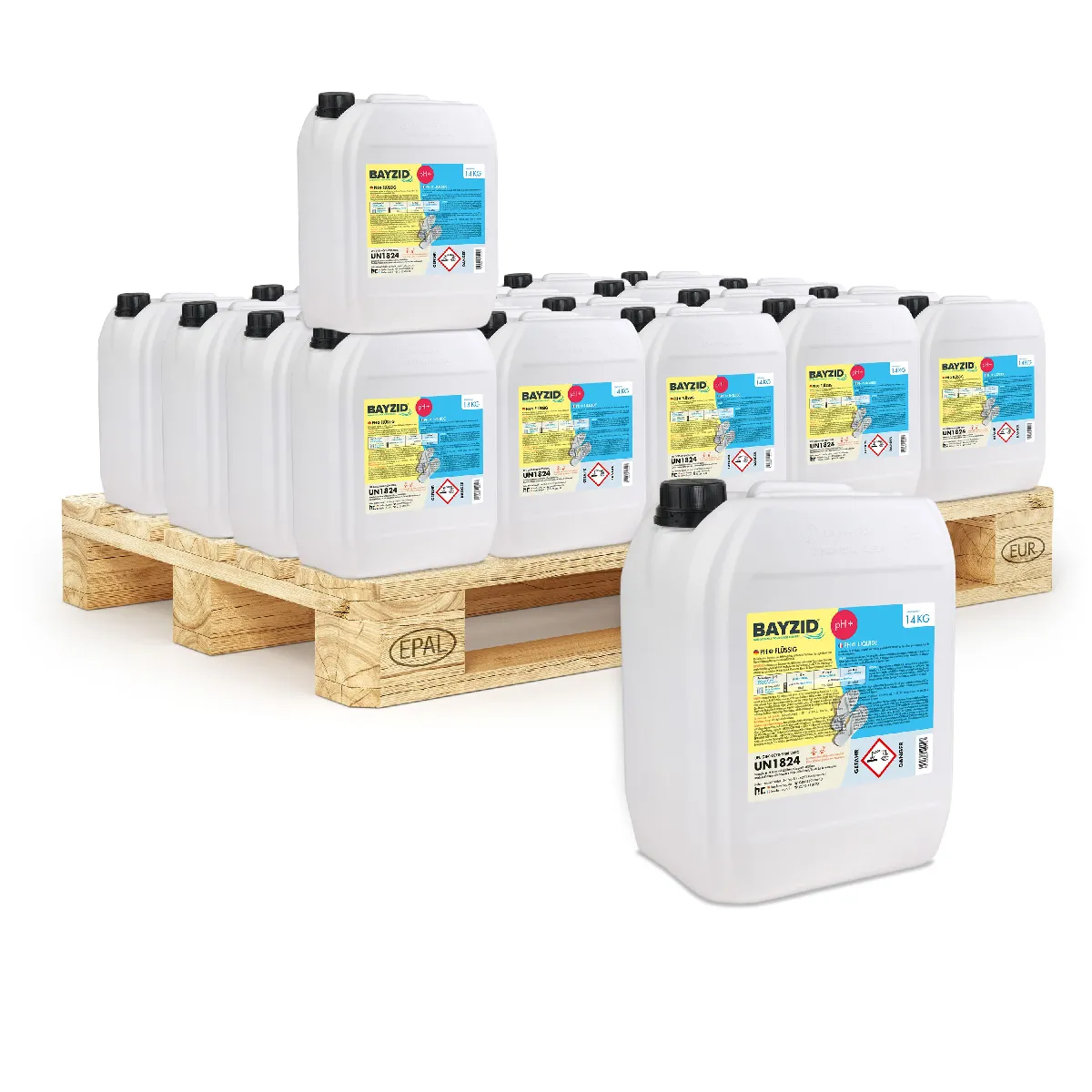 Ph Plus Liquide Bayzid® - Bidon 60 X 14 Kg, Augmente Efficacement Le Ph Et Équilibre Parfait Pour L'eau De Piscine