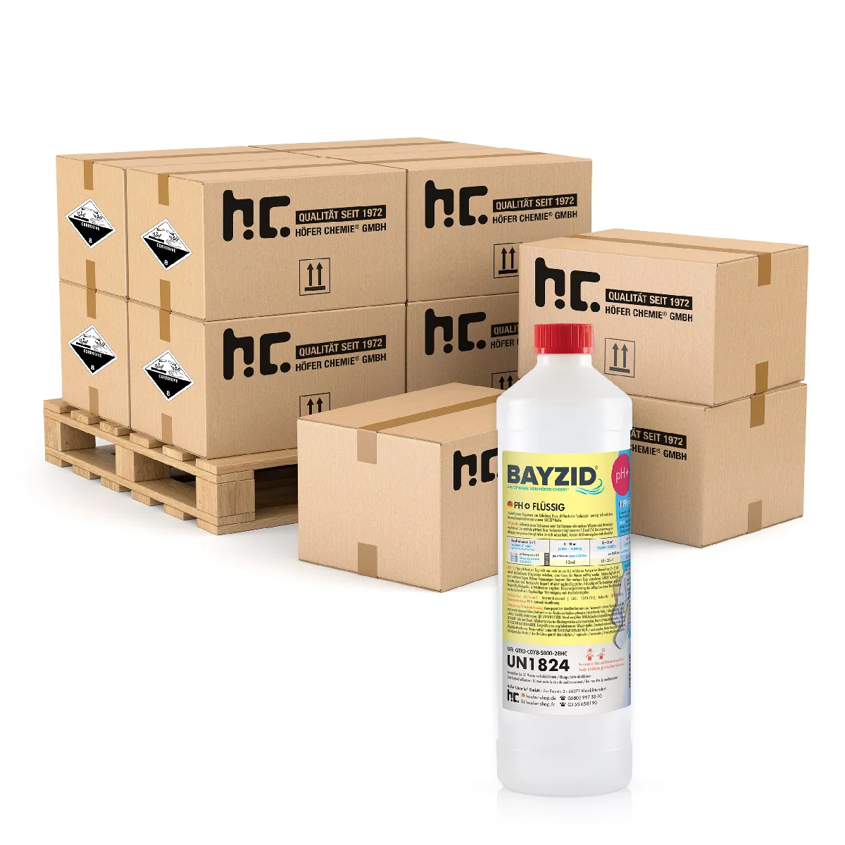 Ph Plus Liquide Bayzid® - 240 X 1 Kg, Augmente Efficacement Le Ph De Votre Piscine