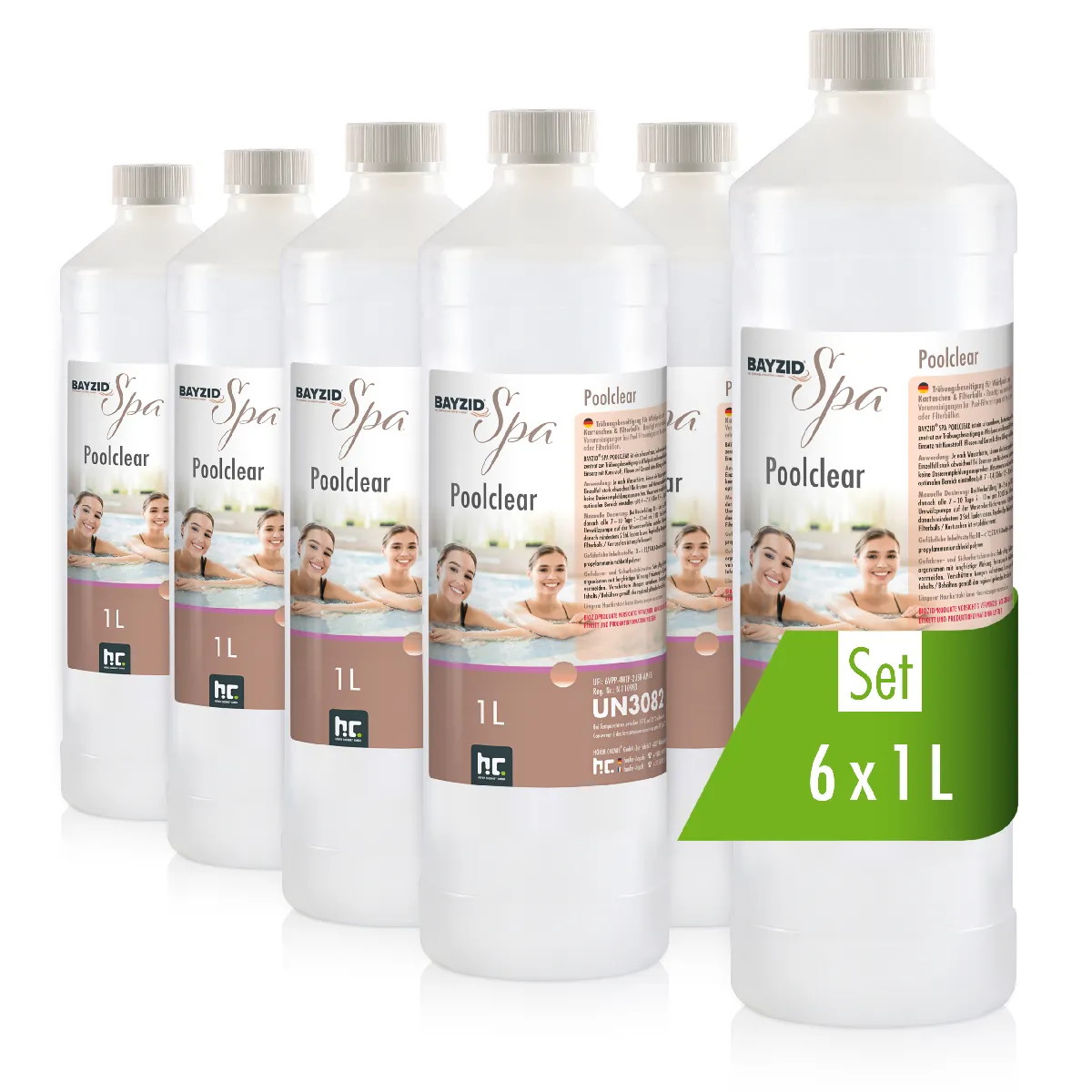 6 X 1l Traitement Liquide Pour Éliminer La Turbidité Des Piscines Équipées De Cartouches Ou De Boules Filtrantes