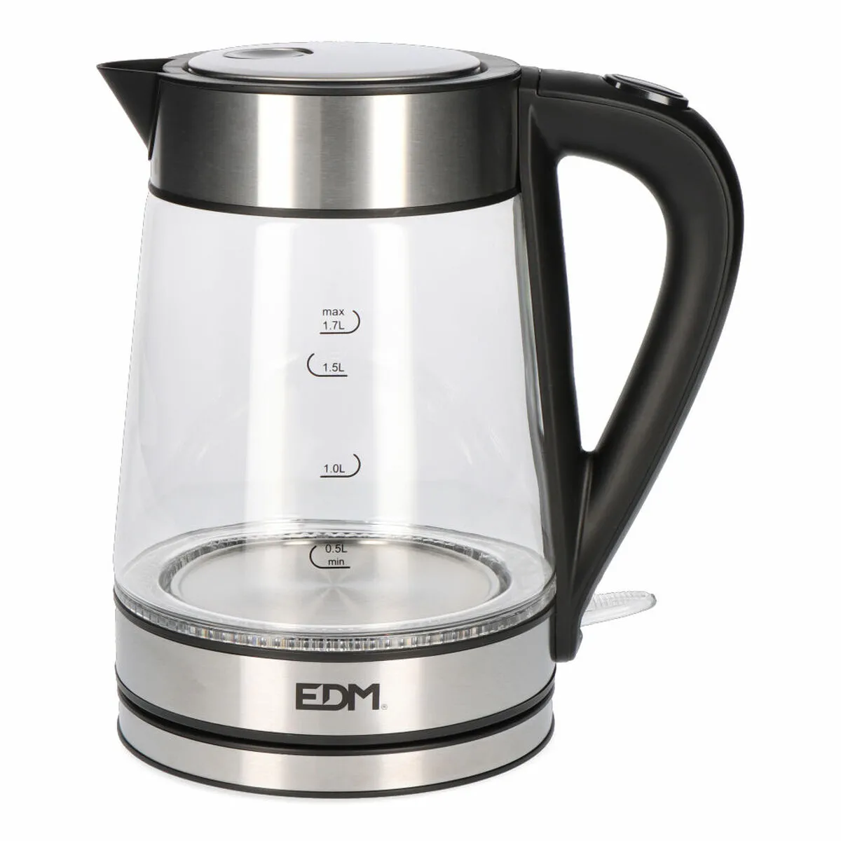 Bouilloire Électrique Avec Voyant Led Edm 1850-2200 W Verre 1,7 L