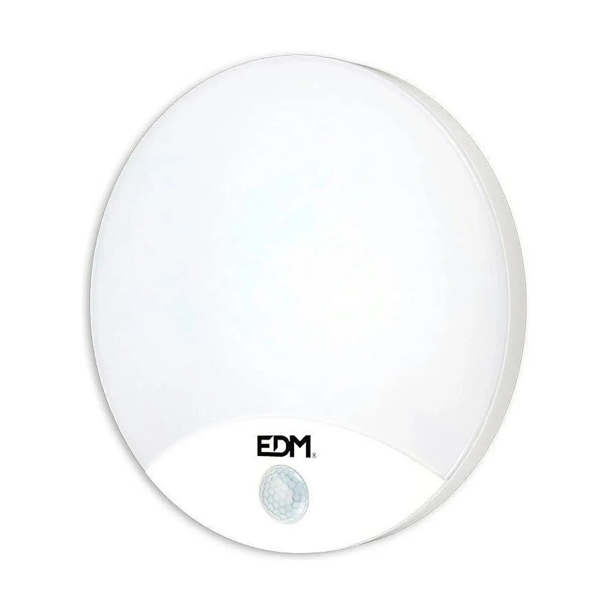 Applique Rond Avec Capteur Led Edm 15w 4000k 1250 Lumens 250x49mm