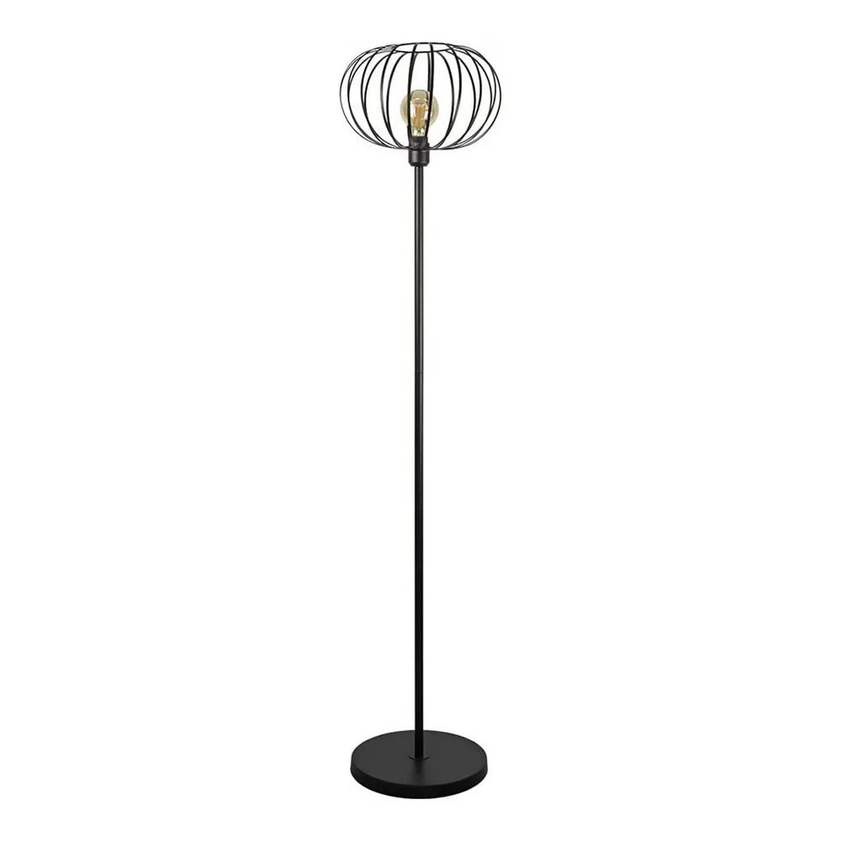 Lampe De Pied (salon) Vintage E27 60w Couleur Noire Ø35x150cm