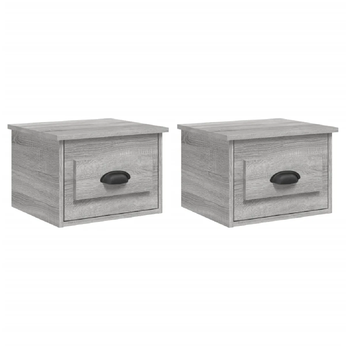 Lot De 2 Tables De Chevet Murales Avec Tiroir 41,5 X 36 X 28 Dec036111