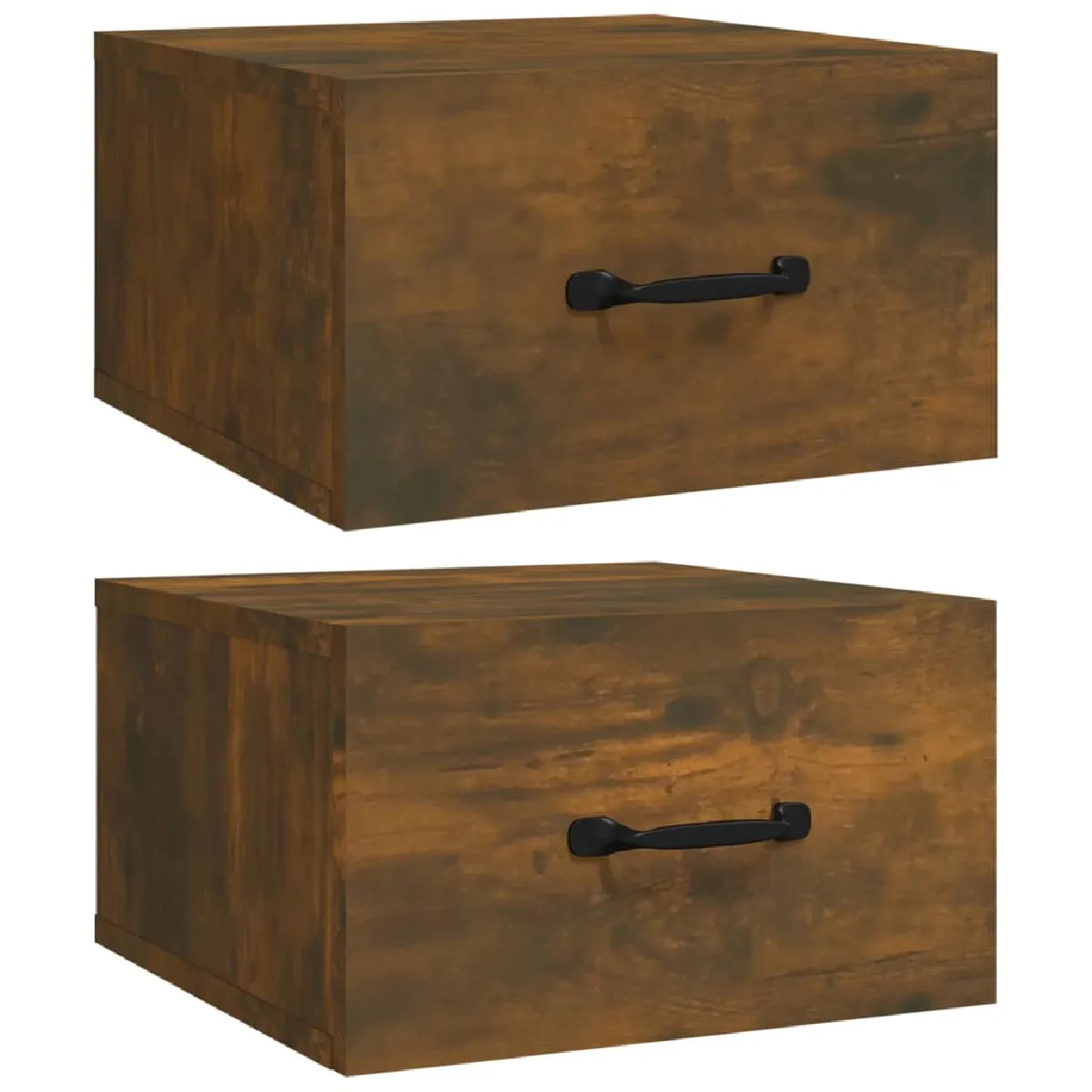 Lot De 2 Tables De Chevet Murales Avec Tiroir 35 X 35 X 20 Dec036046
