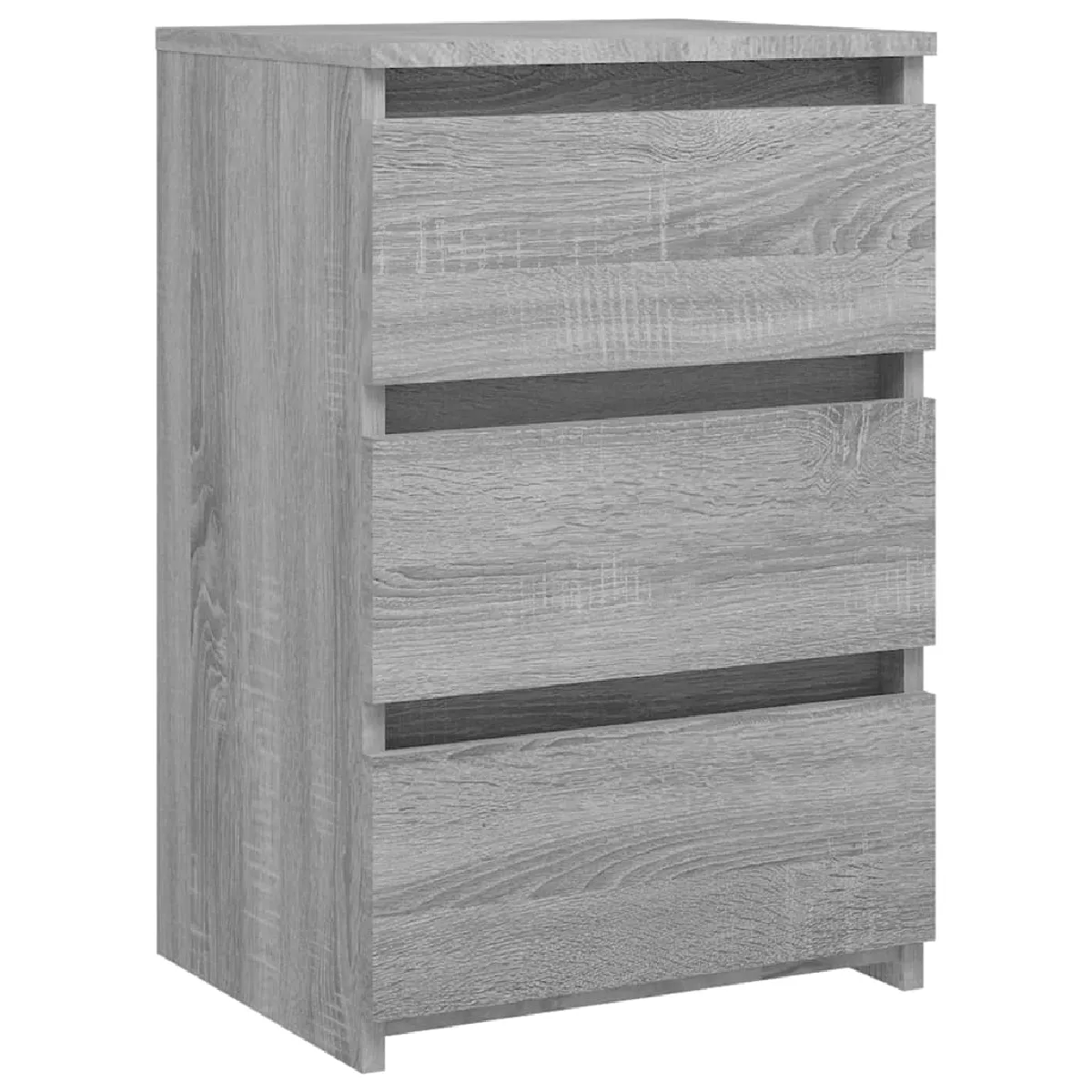 Table De Chevet Avec 3 Tiroirs 40 X 35 X 62,5 Cm Bois D'ingénierie Dec034630