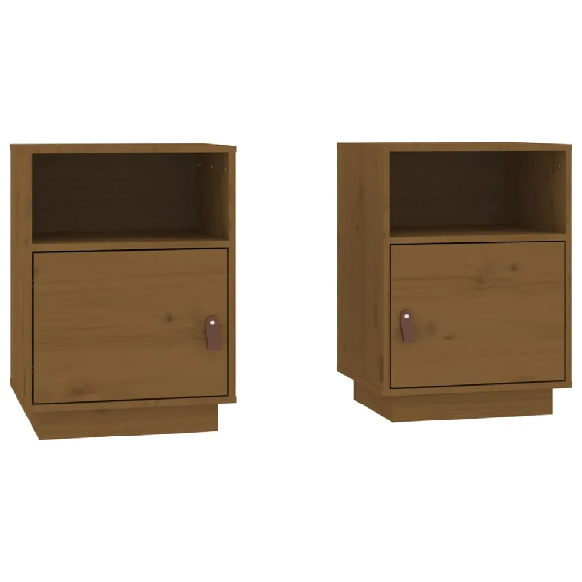 Lot De 2 Tables De Chevet Avec Compartiment De Rangement 40 X 34 X Dec035922