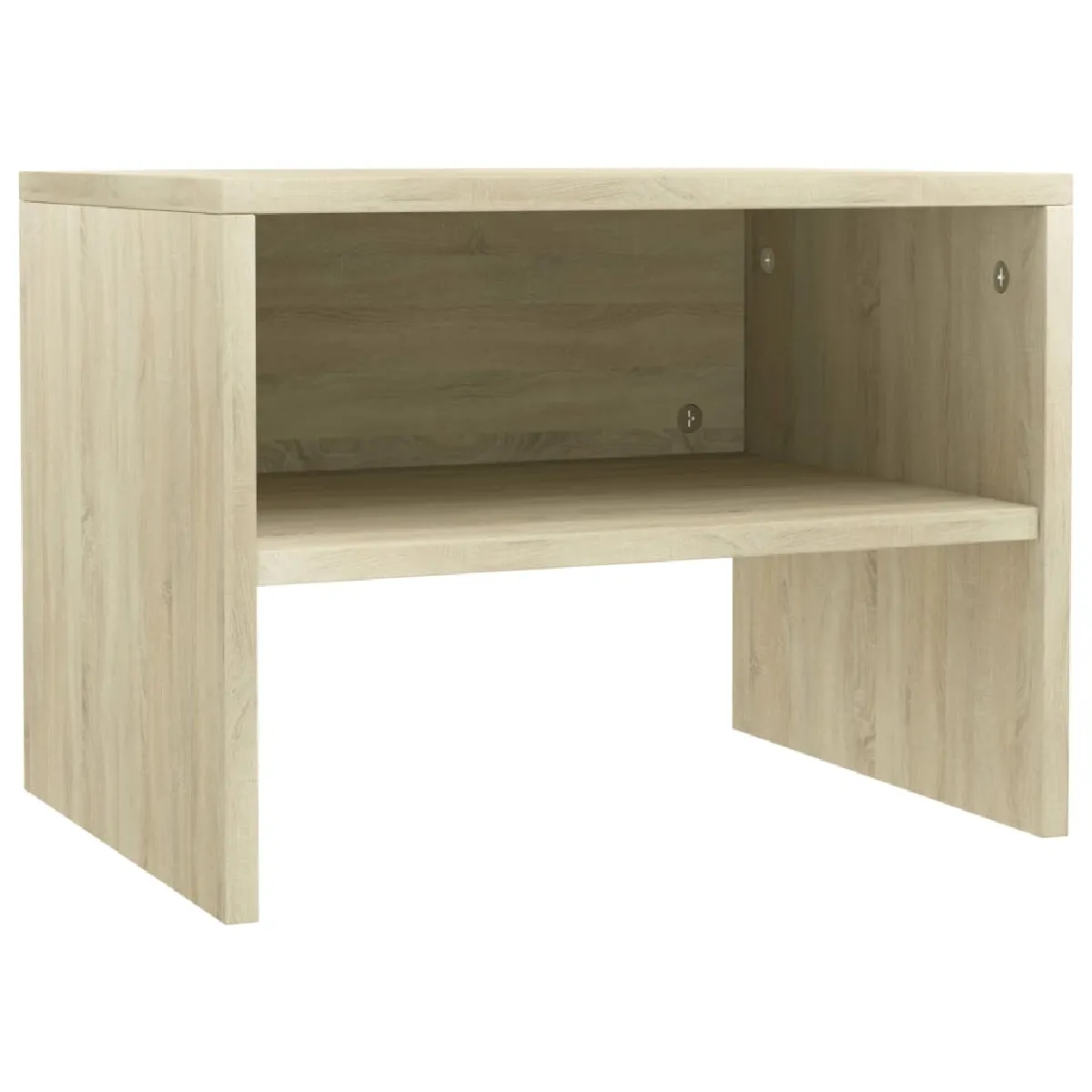 Table De Chevet Avec Étagère 40 X 30 X 30 Cm Bois D'ingénierie Couleur Dec033817