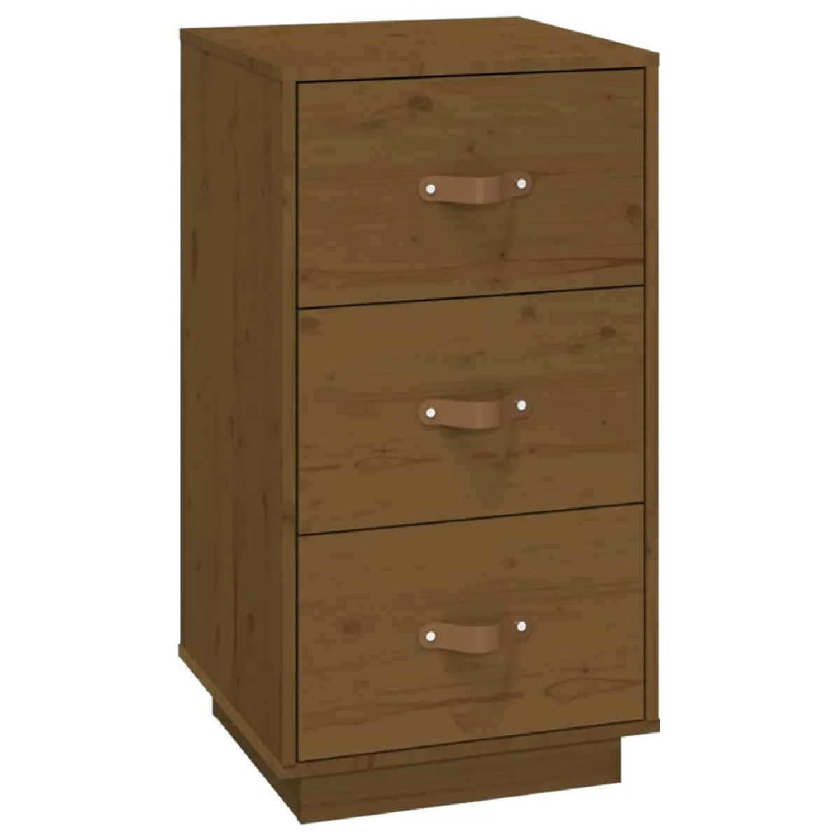 Table De Chevet Avec 3 Tiroirs 40 X 40 X 75 Cm Bois De Dec036214