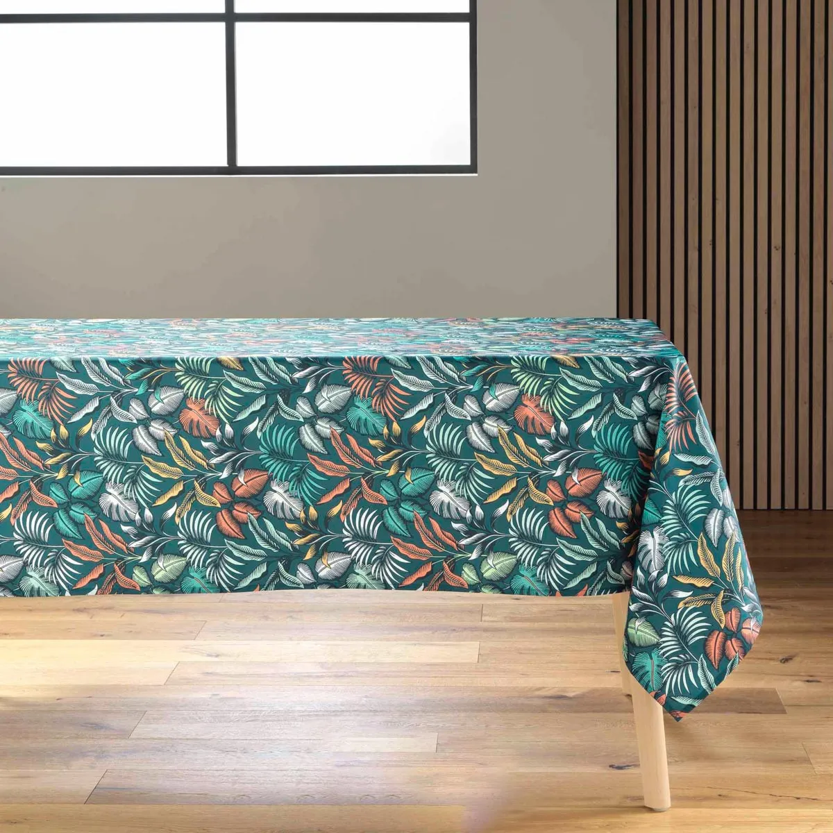 Nappe Antitache Imprimé "stylis" 145x240cm Bleu