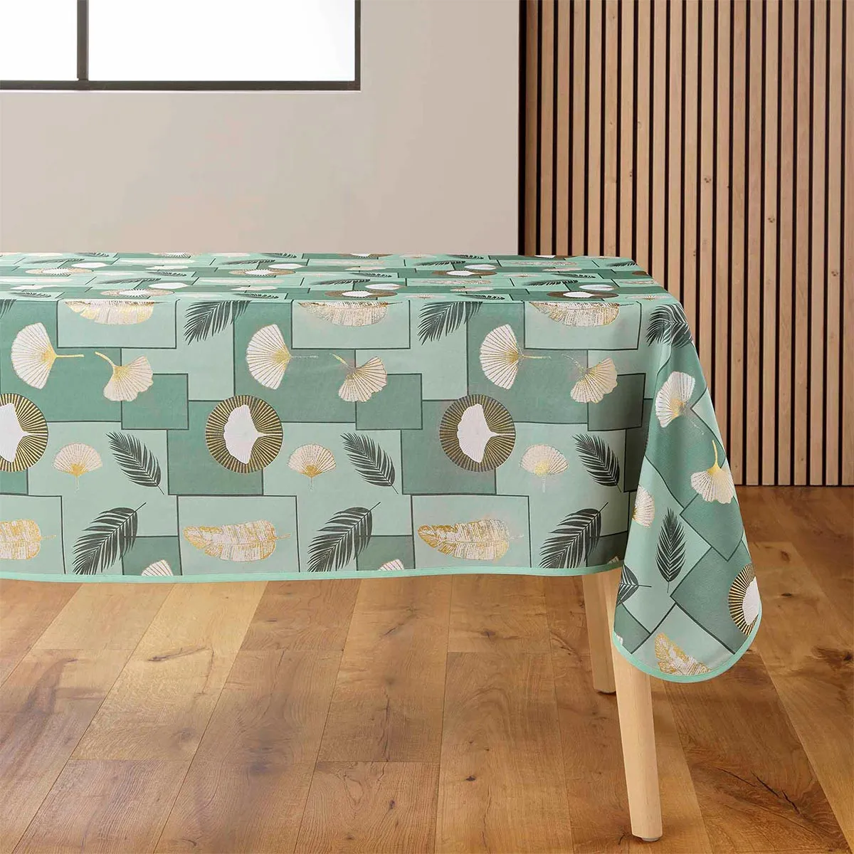Nappe Antitache Imprimé "natane" 145x240cm Sauge