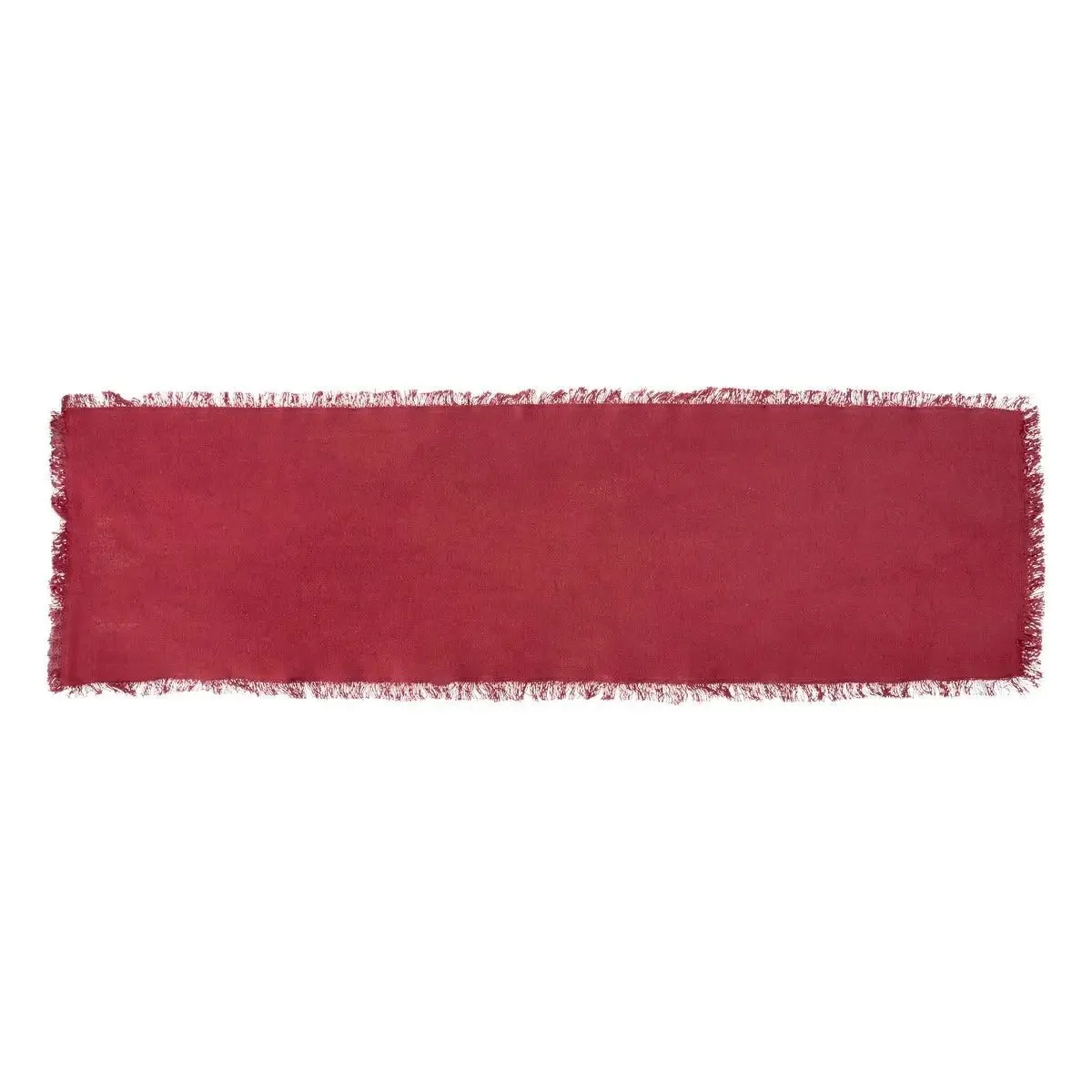 Chemin De Table "maha" 38x140cm Rouge Grenat
