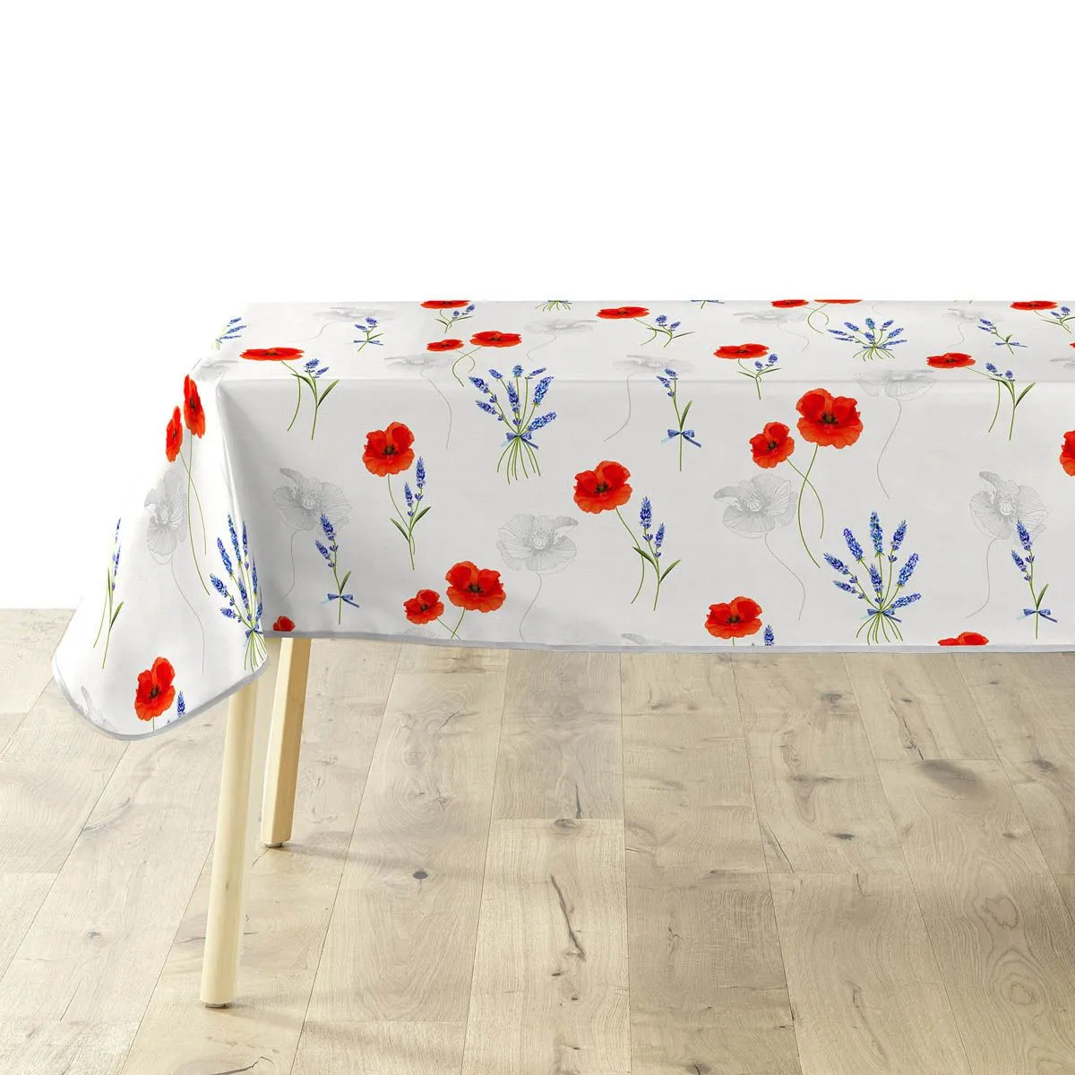 Nappe Imprimé "sisteron" 140x240cm Blanc