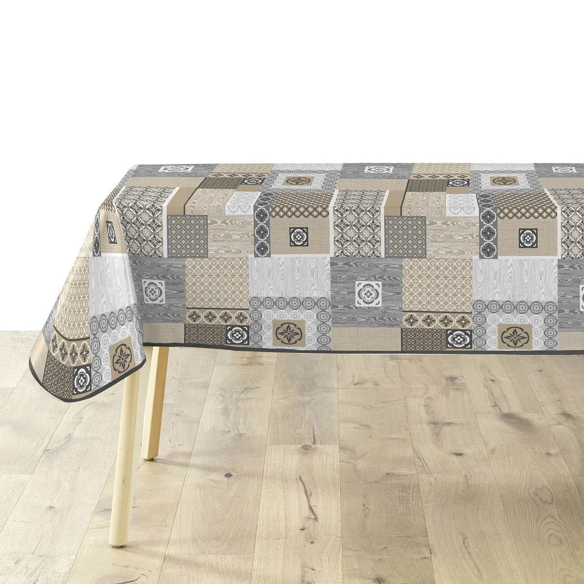 Nappe Imprimé "costa" 140x240cm Beige