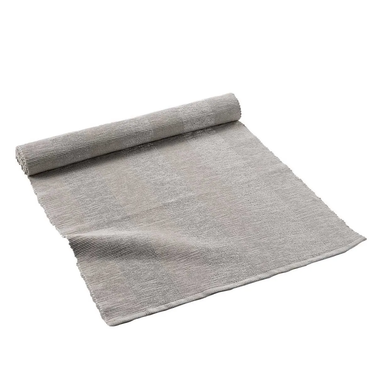 Chemin De Table En Coton "eldora" 40x140cm Taupe