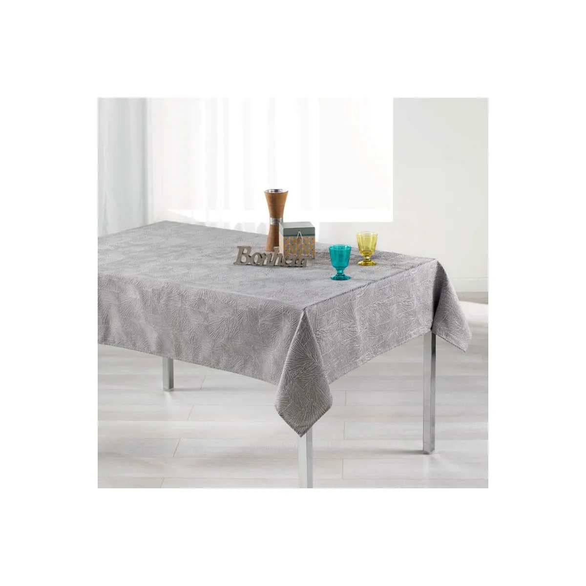 Nappe Rectangulaire "alisson" 140x300cm Gris