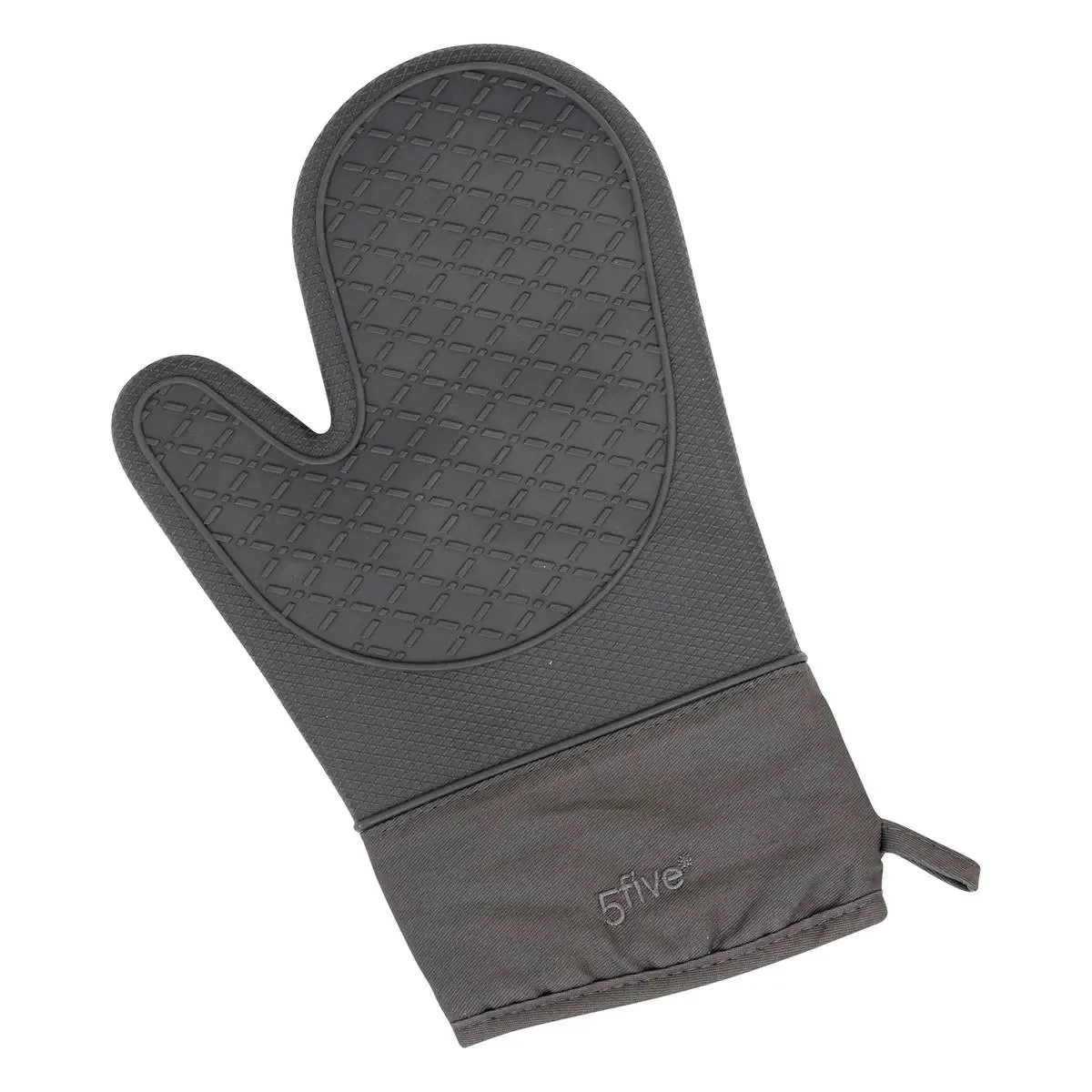 Gant De Cuisine Silicone Et Coton Gris - 5five