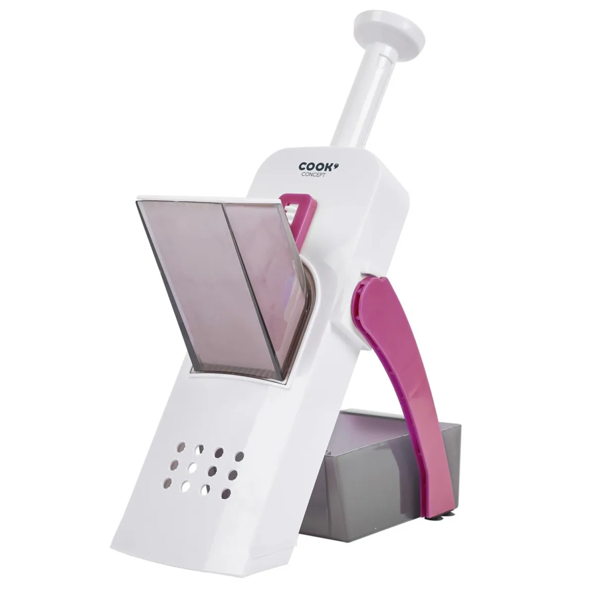 Mandoline - Cook Concept - 4 En 1 - Pratique - Rouge