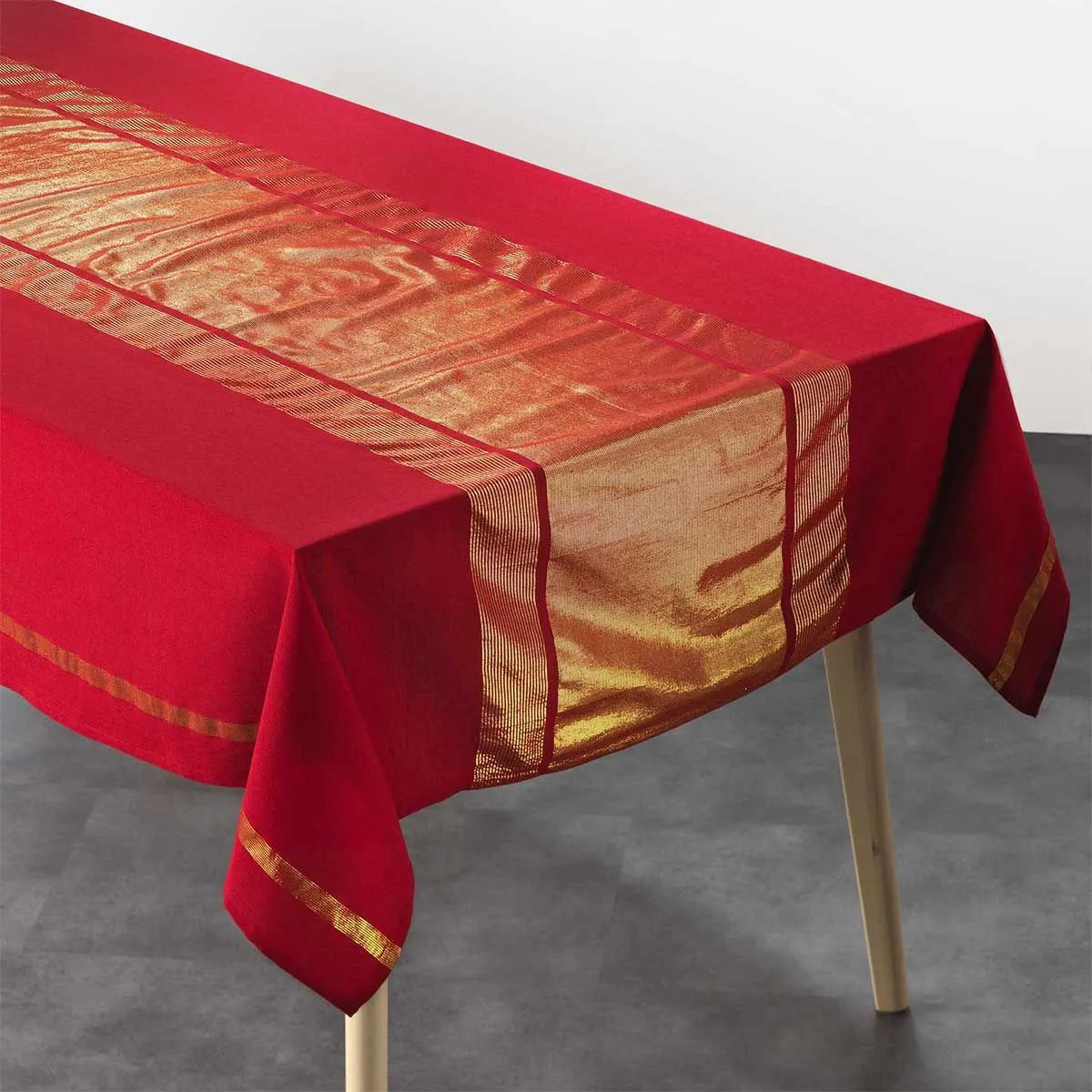 Nappe Rectangulaire "elegancia" 140x240cm Rouge