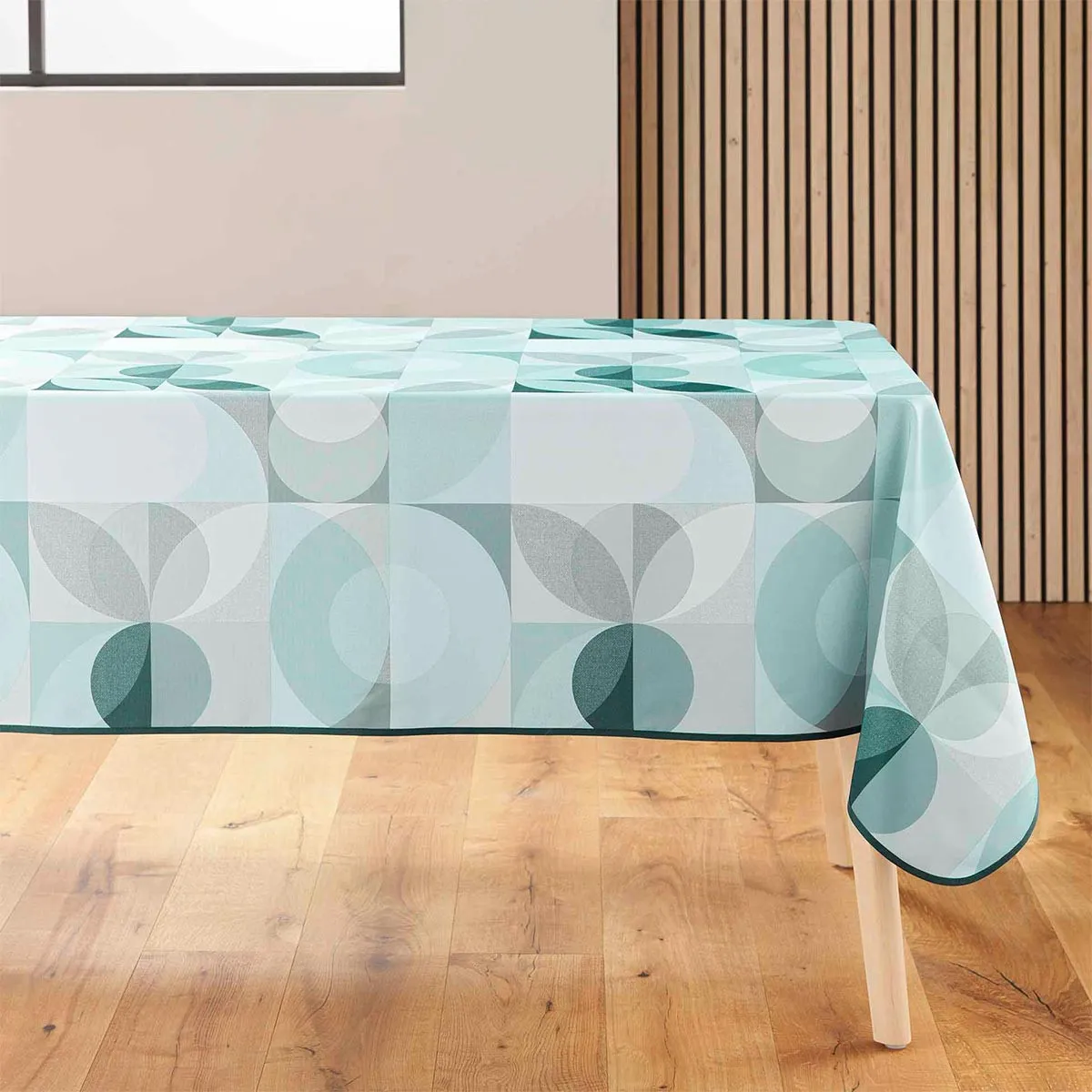 Nappe Antitache Imprimé "tessouro" 150x240cm Sauge