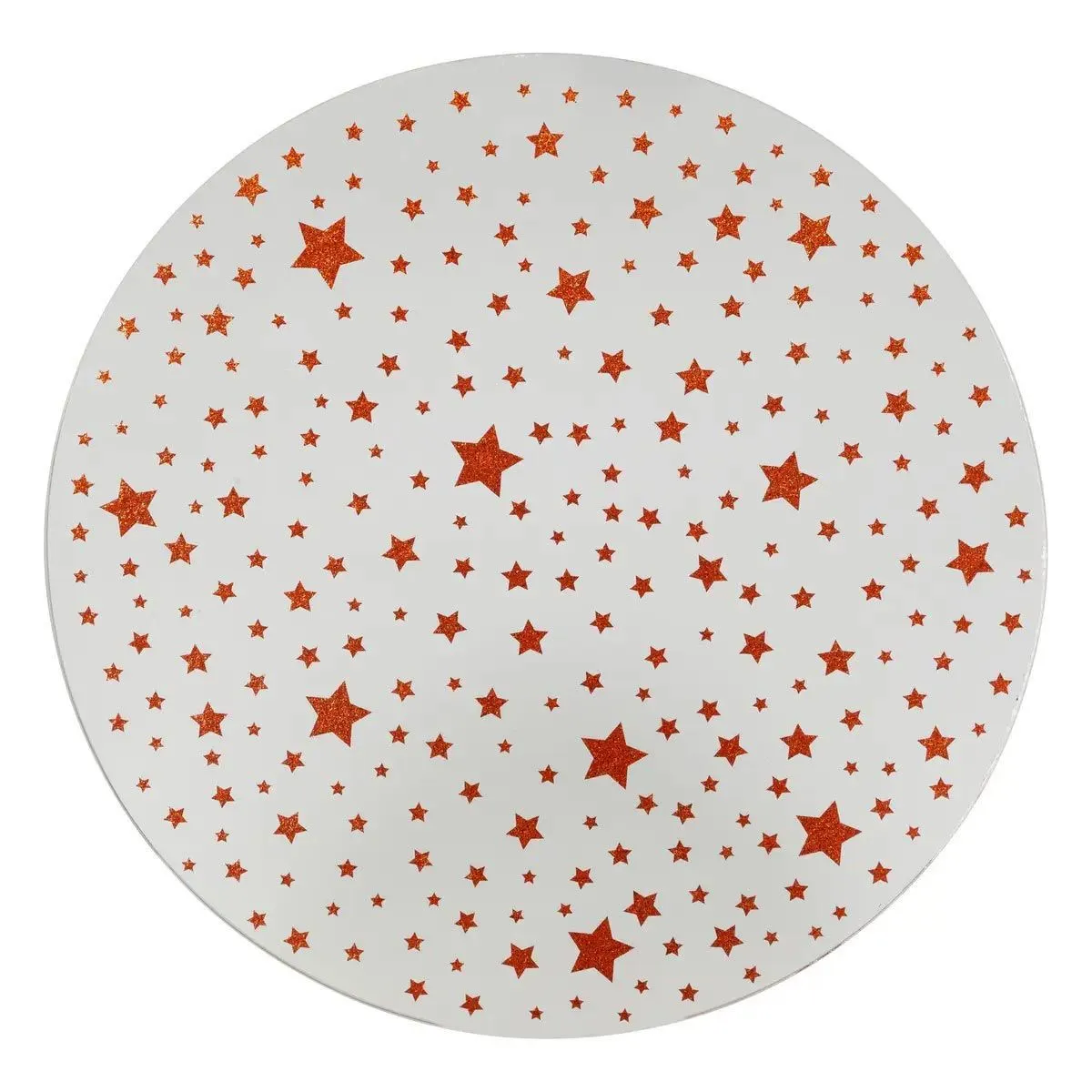Plaque Miroir Étoiles D.30cm Rouge - Feeric Lights & Christmas