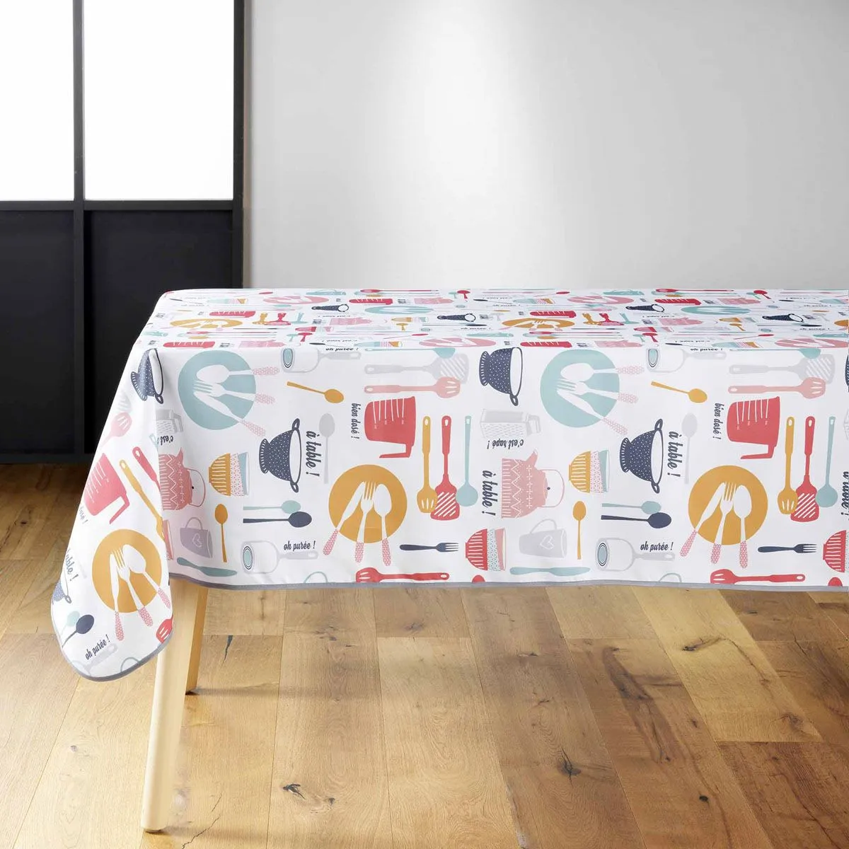 Nappe Imprimé "kitchen" 150x240cm Multicolore