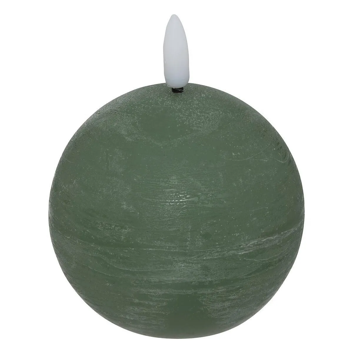 Bougie boule à led Molia D12cm vert foncé - Atmosphera
