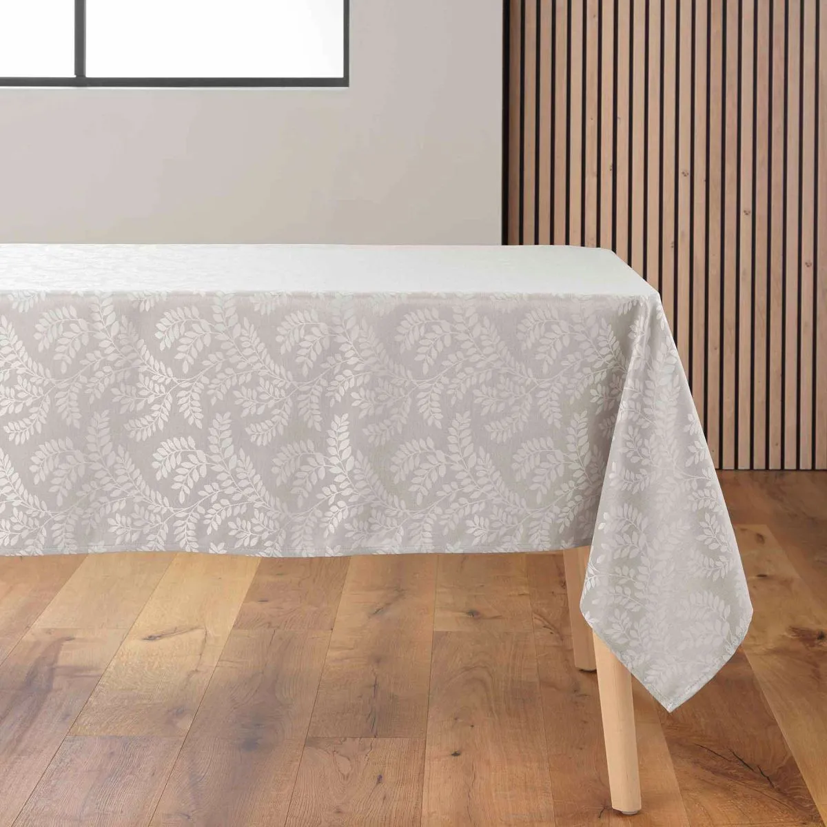 Nappe Jacquard Imprimé "doriane" 140x240cm Taupe