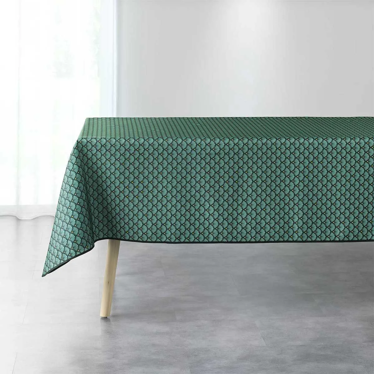 Nappe Imprimée "art Chic" 150x240cm Vert