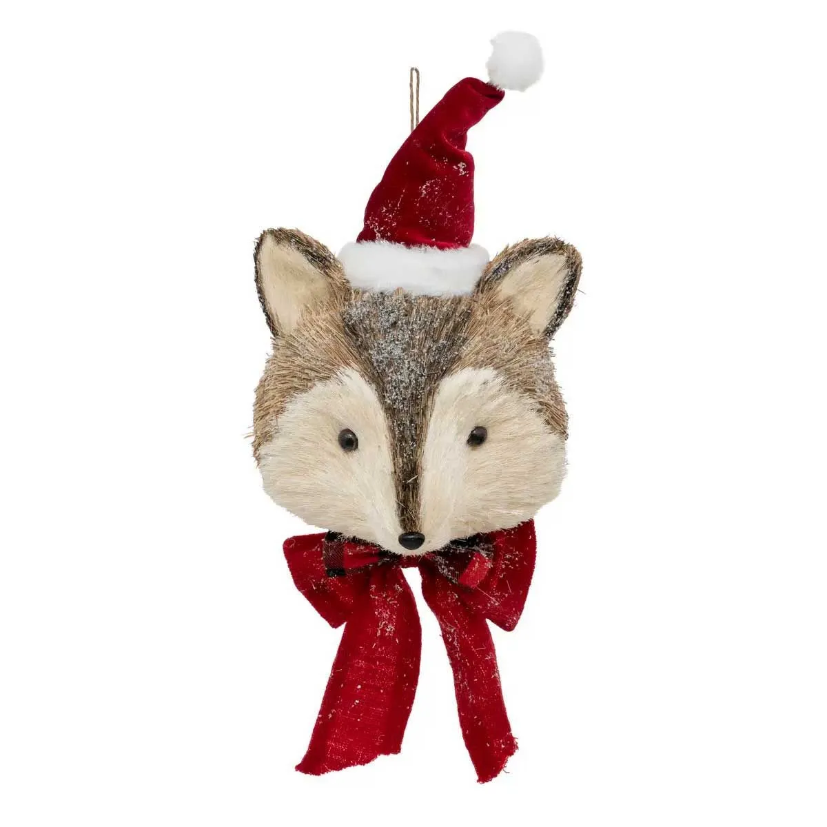 Polyfoam Renard Avec Bonnet Père Noël H40cm - Feeric Lights & Christmas