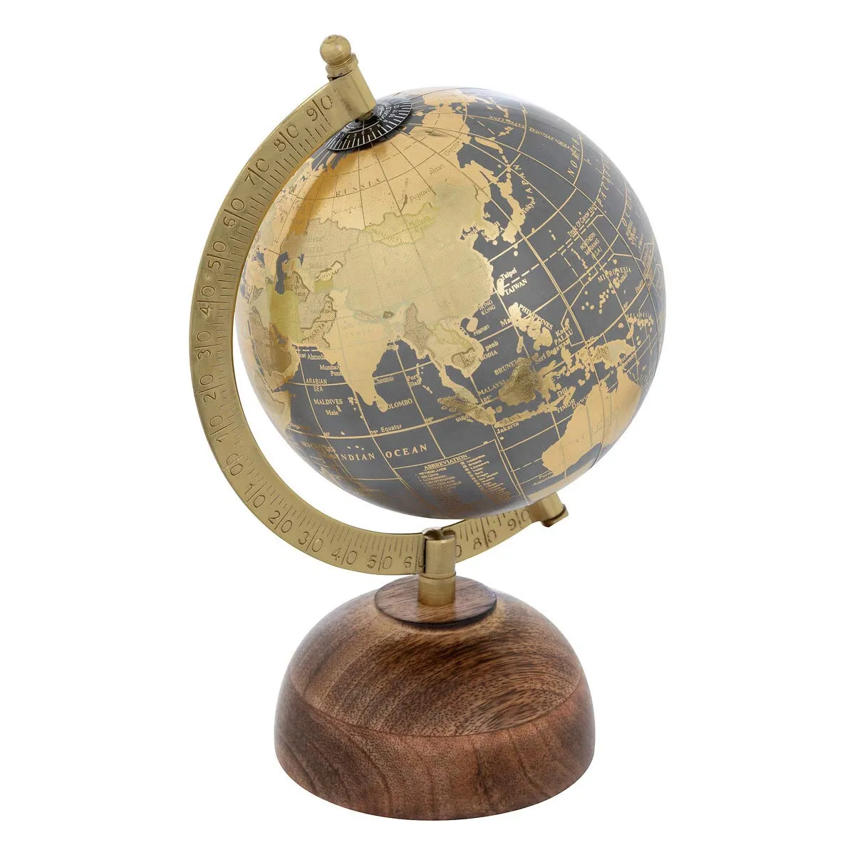 Globe déco Afonso H.24cm pied manguier - Atmosphera Créateur d'intérieur