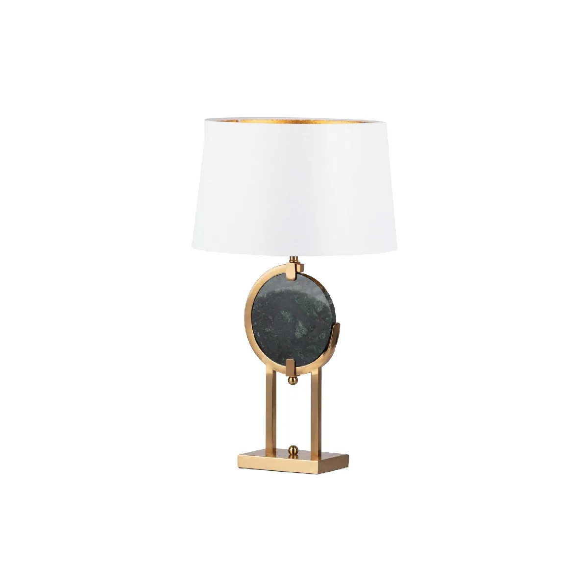 Lampe de table en métal effet marbre de Dubaï 40 x 40 x 67 cm