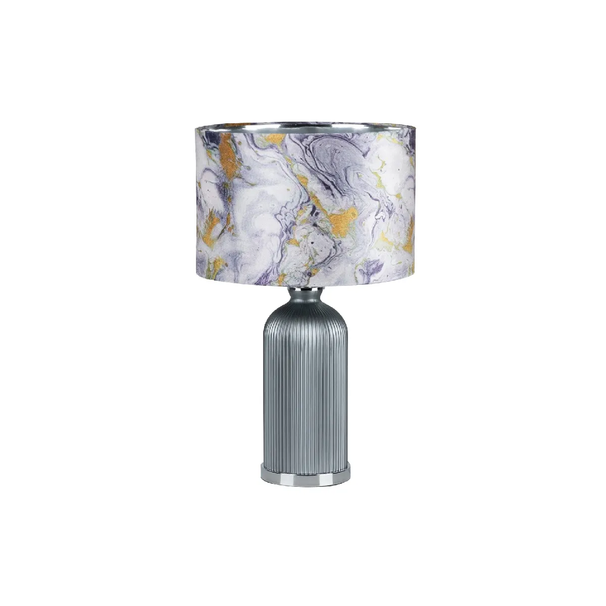 Lampe de table en cristal marbré 48 x 48 x 63 cm