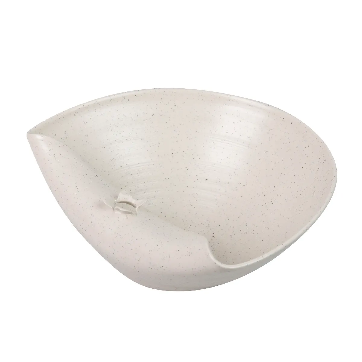 Centre de table en céramique beige Izmir 32 x 27 x 14 cm
