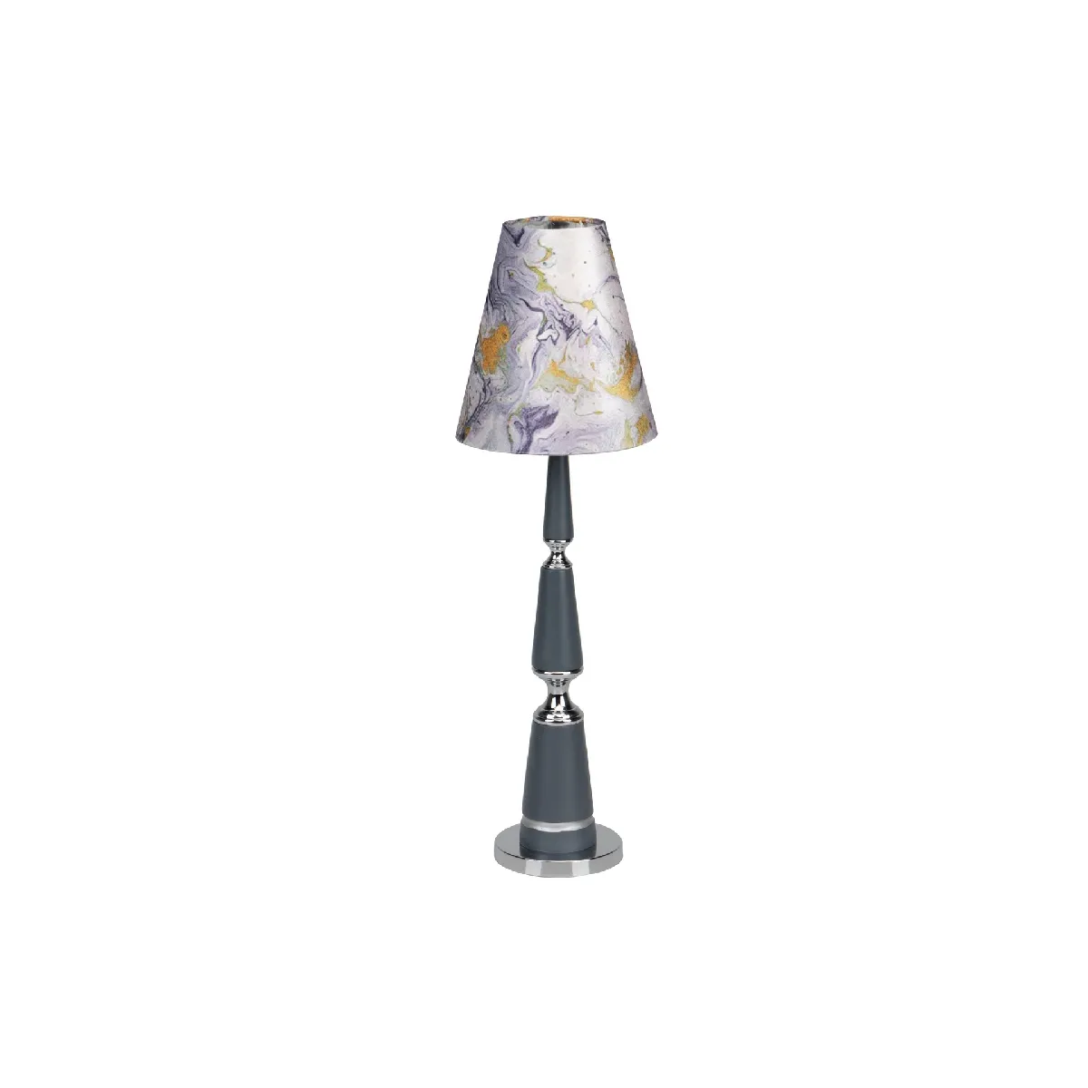 Lampe de table en polyrésine 22,5 x 22,5 x 75 cm