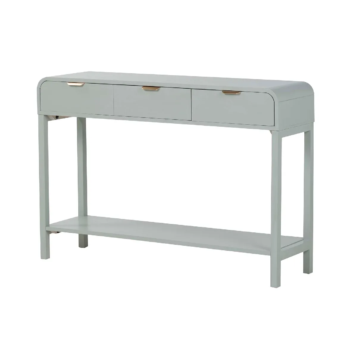 Console en MDF pin vert doré - 110 x 32 x 75 cm