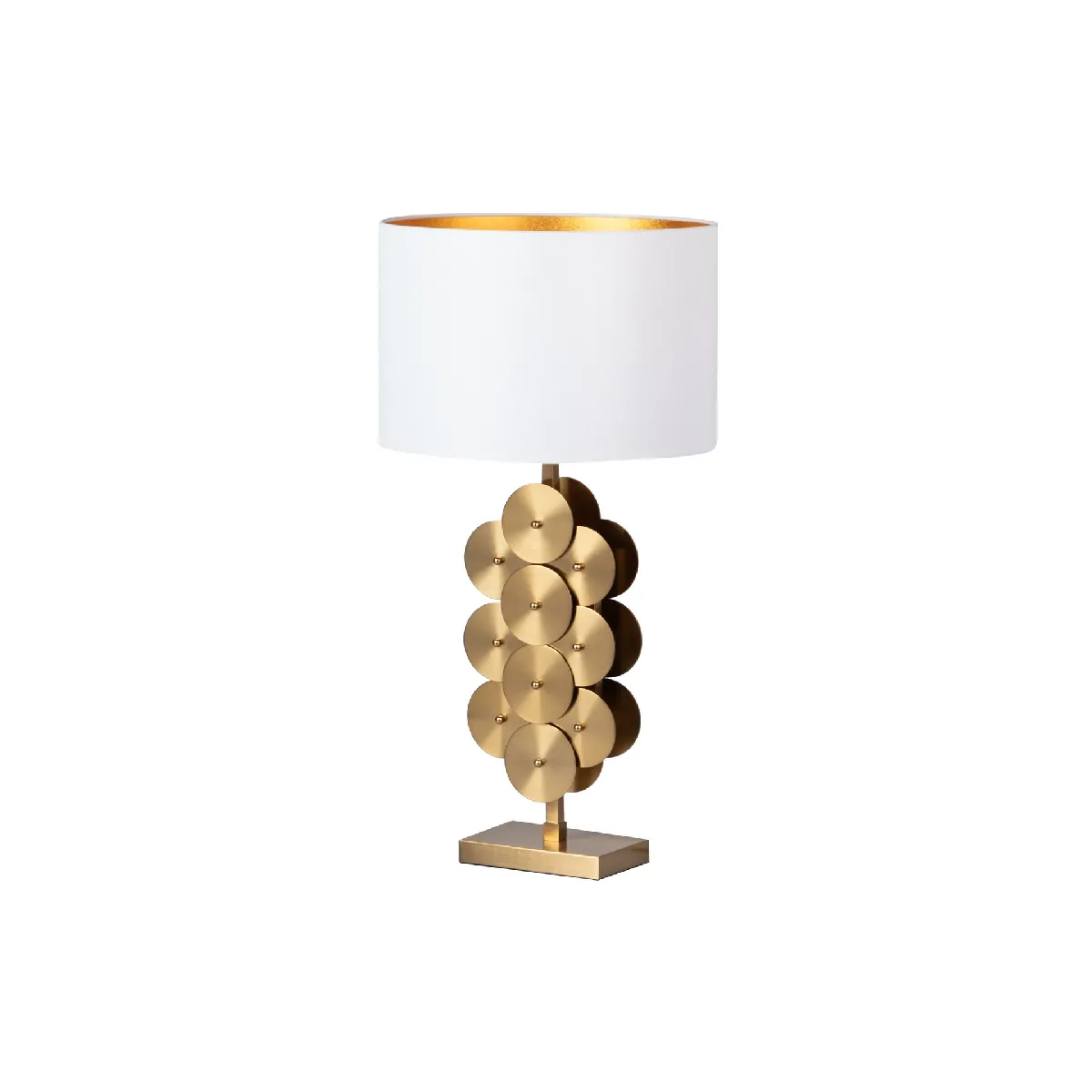 Lampe de table en métal Dallas 38 x 38 x 73 cm