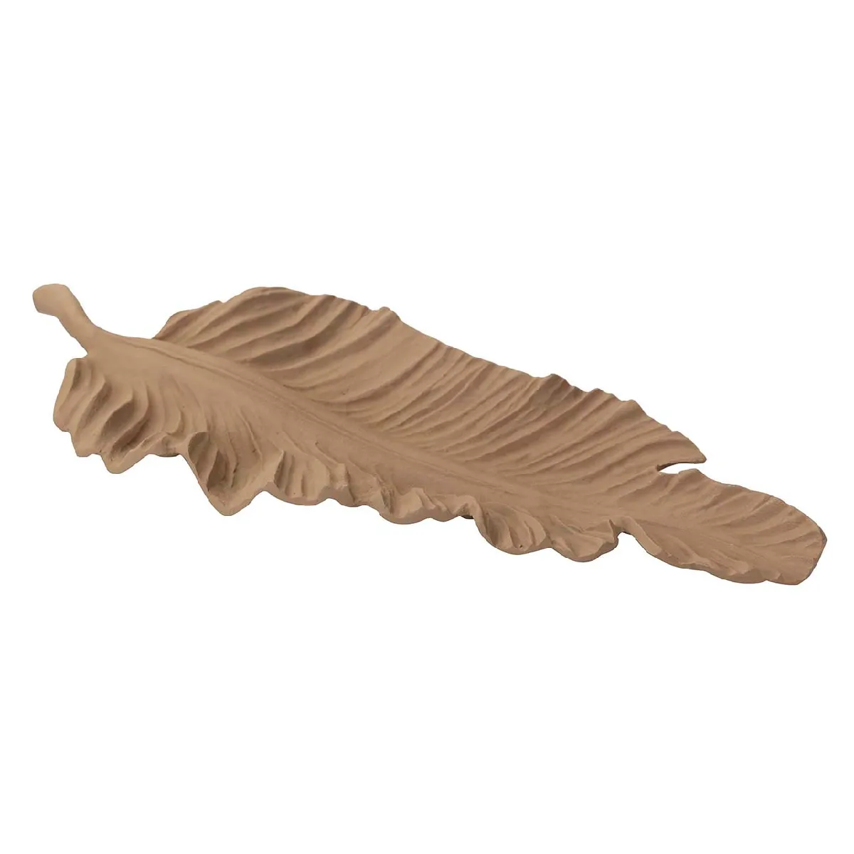 Centre de table en aluminium beige 72 x 31 x 7 cm