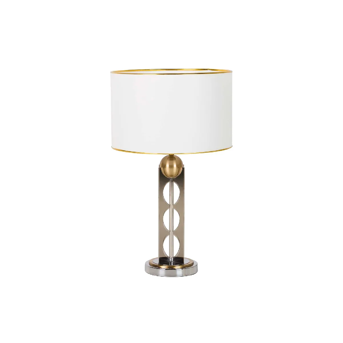Lampe de table en cristal et métal 40 x 40 x 65 cm