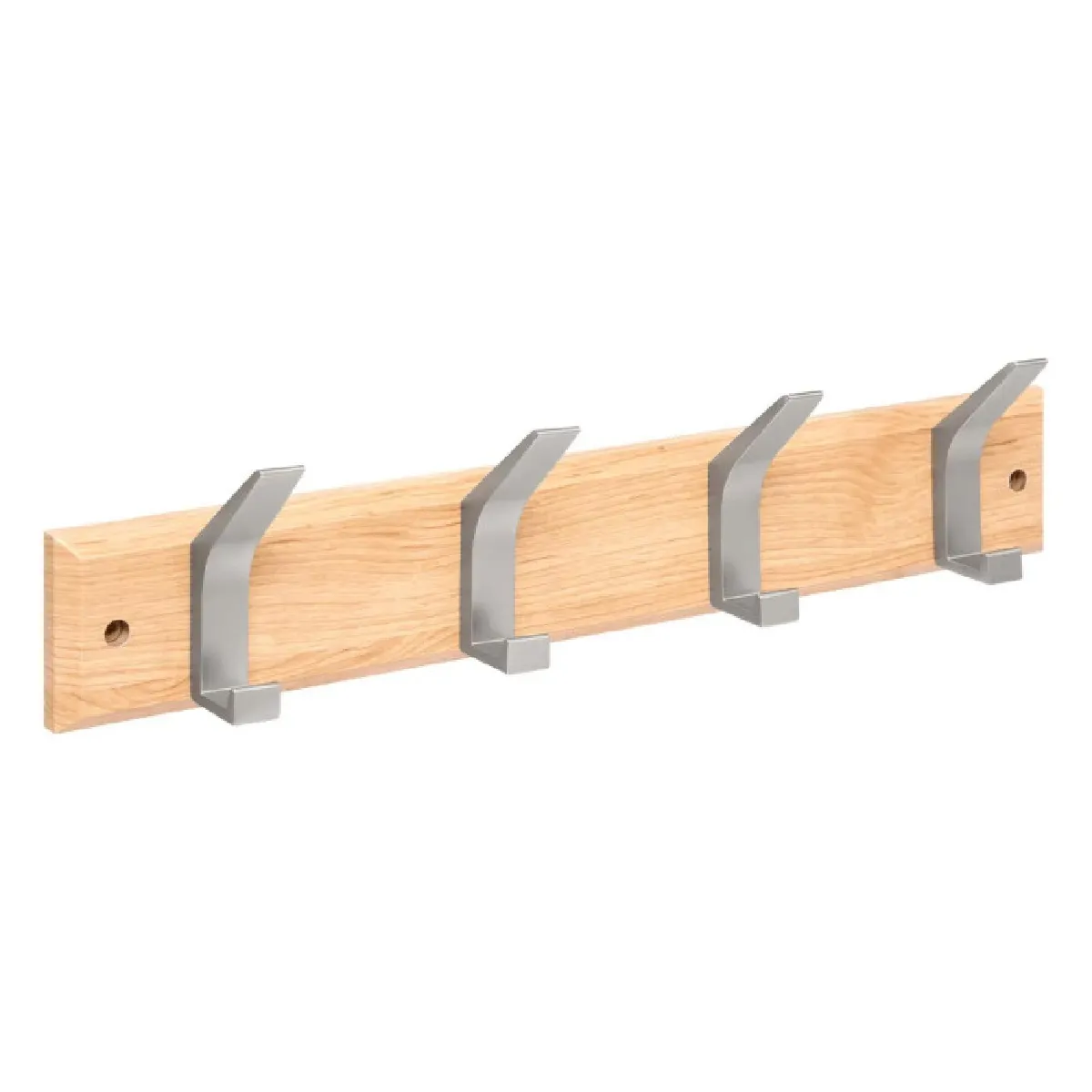 Patère Ziny 4 Têtes L45cm Bois Clair Gris - 5five