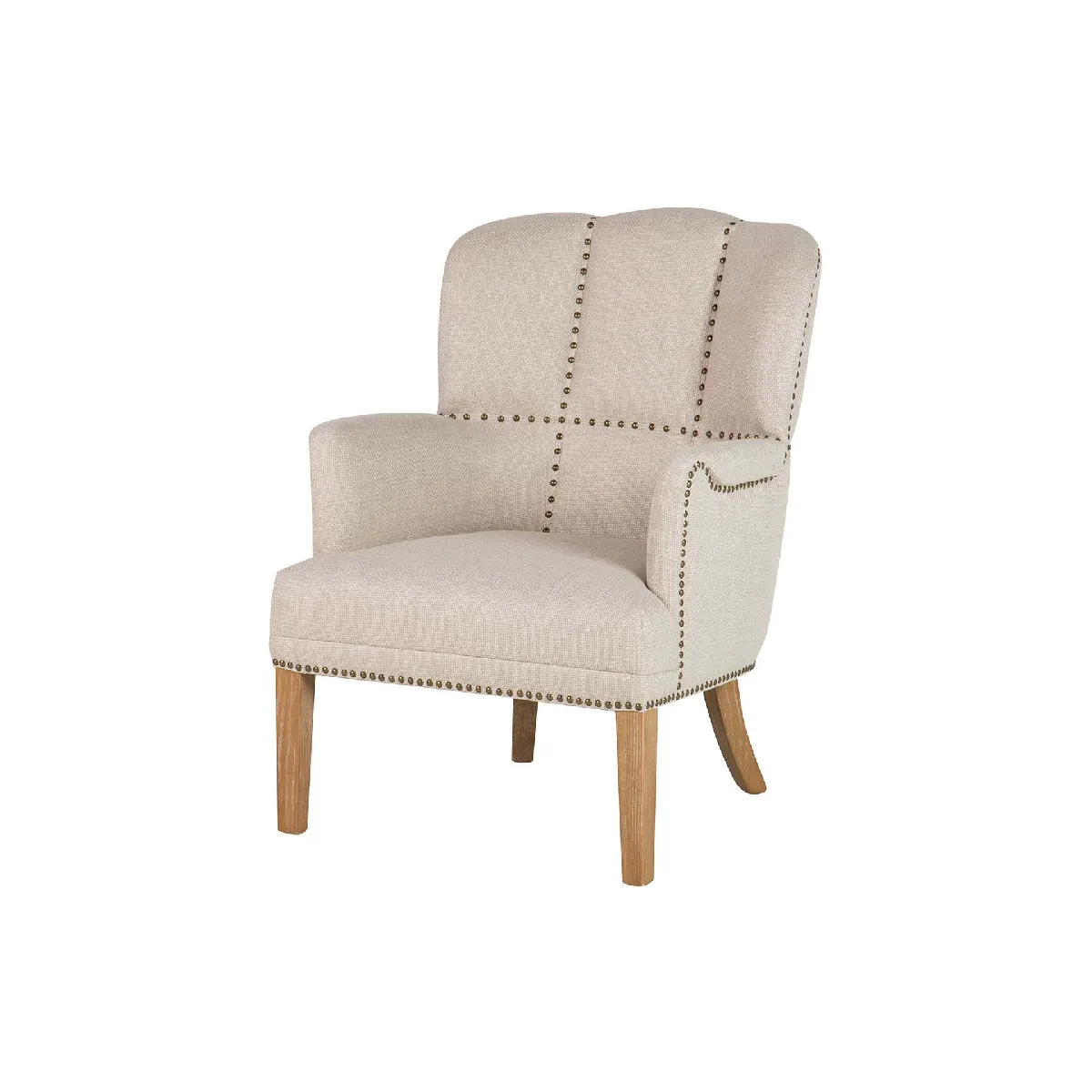 Fauteuil en bois de frêne vert - 48 x 53 x 78 cm