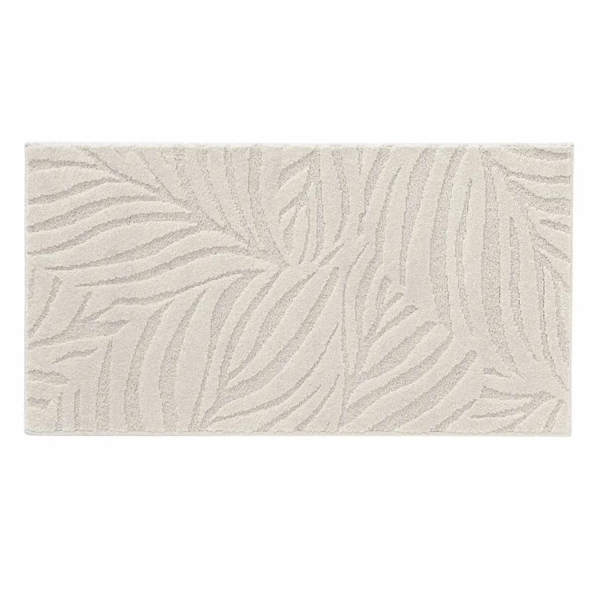 Tapis Shaggy Relief "ankara" 60x110cm Beige