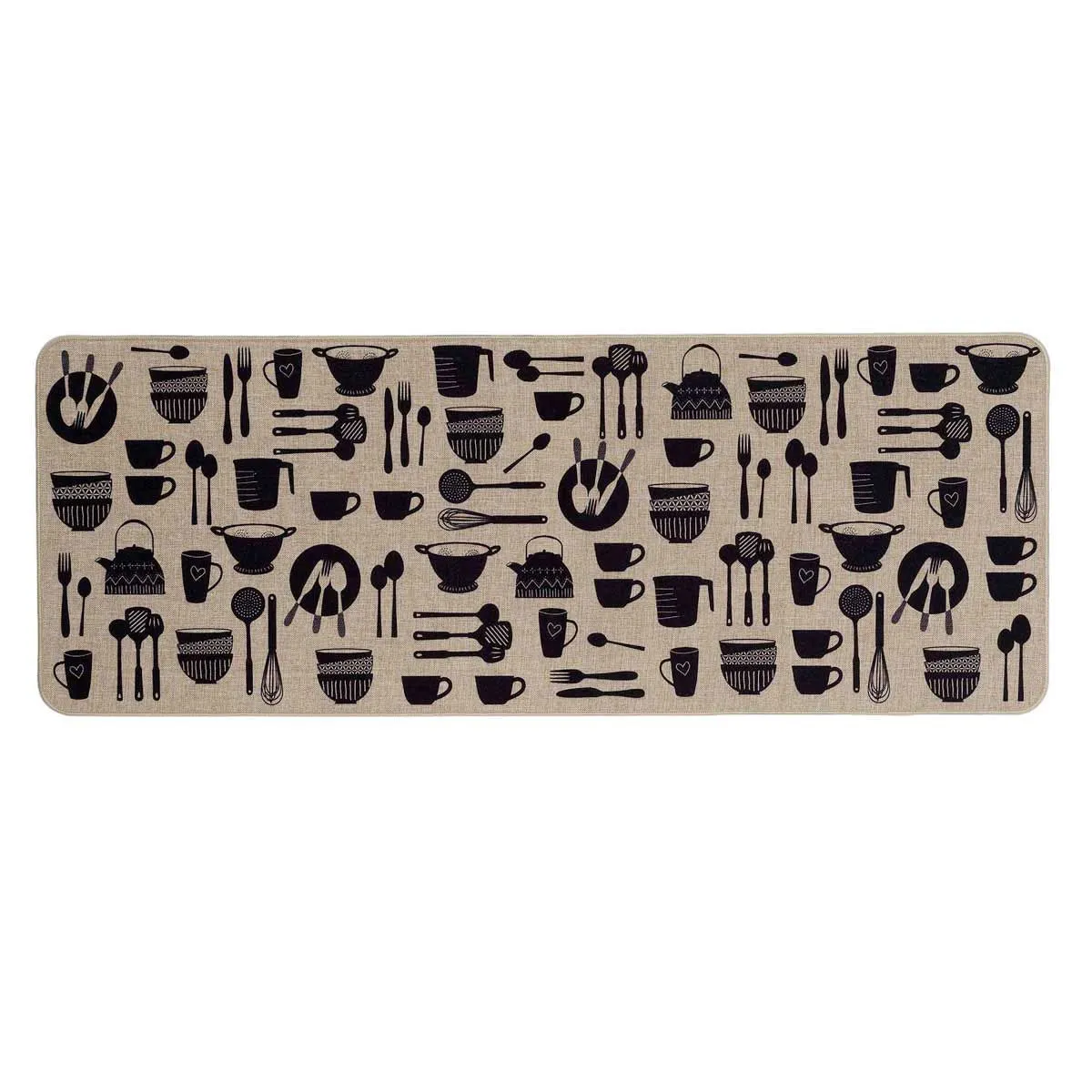 Tapis Multi-usage Tissé "kitchen" 45x120cm Naturel